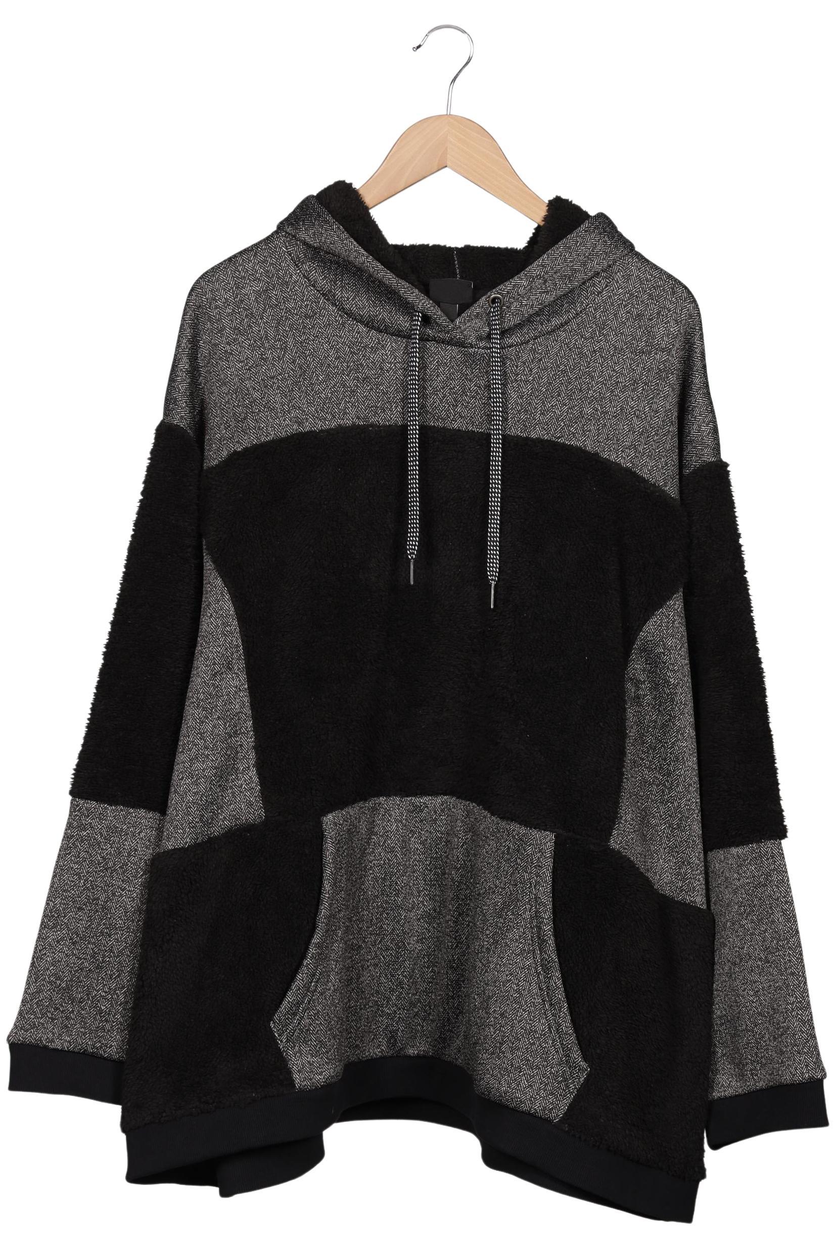 

Ulla Popken Damen Kapuzenpullover, grau, Gr. 62