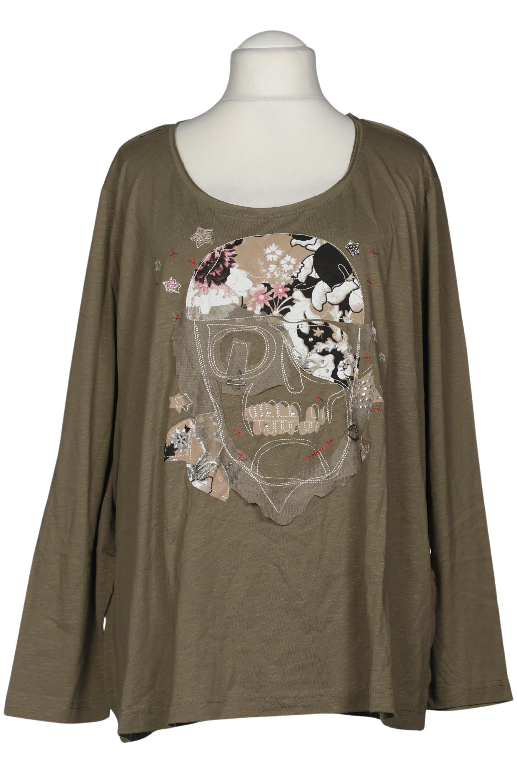 

Ulla Popken Damen Langarmshirt, grün, Gr. 54