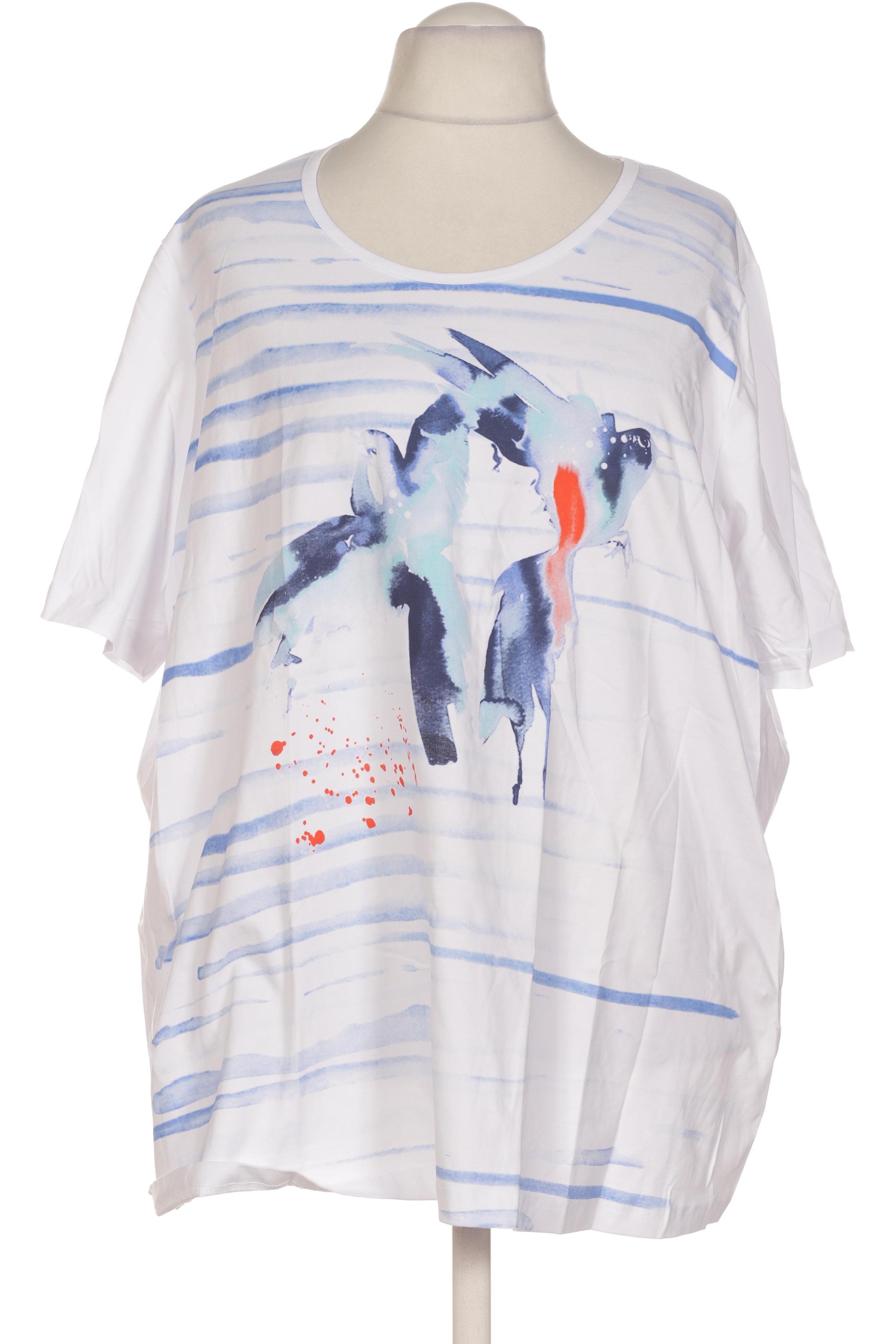 

Ulla Popken Damen T-Shirt, weiß, Gr. 58