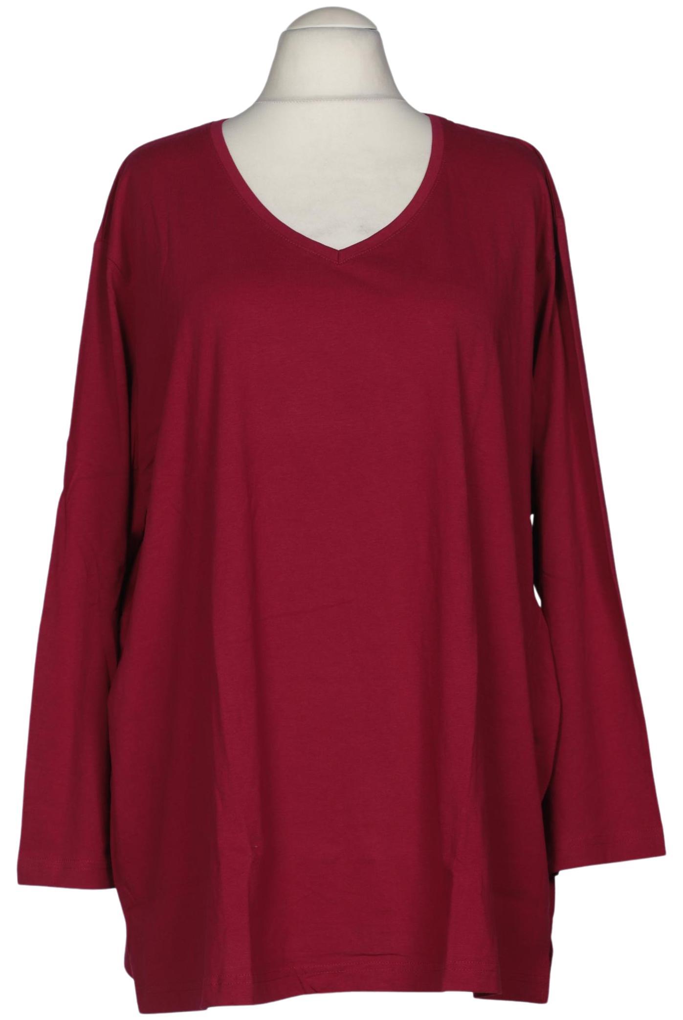 

Ulla Popken Damen Langarmshirt, rot, Gr. 54