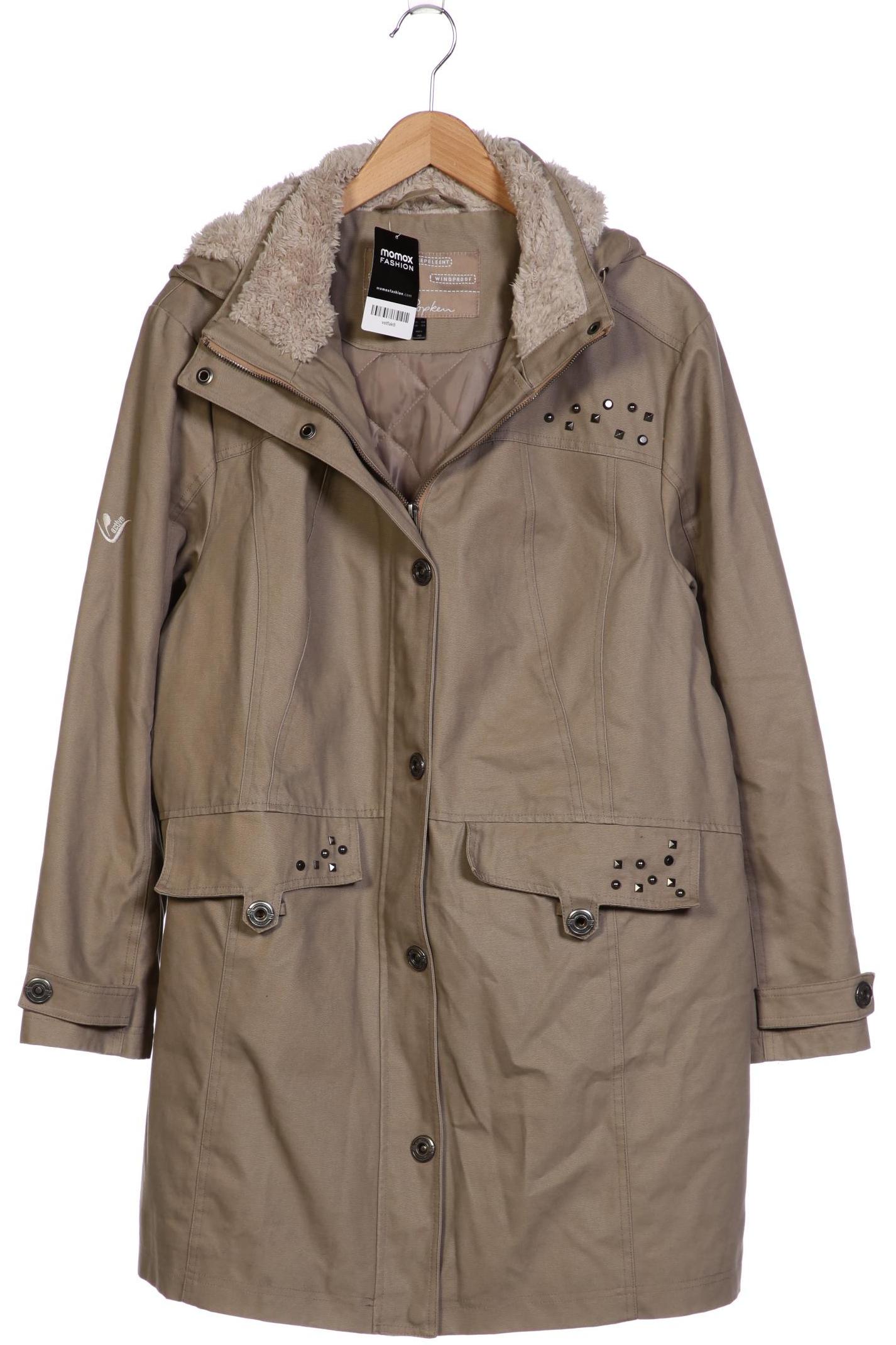 

Ulla Popken Damen Mantel, beige, Gr. 46