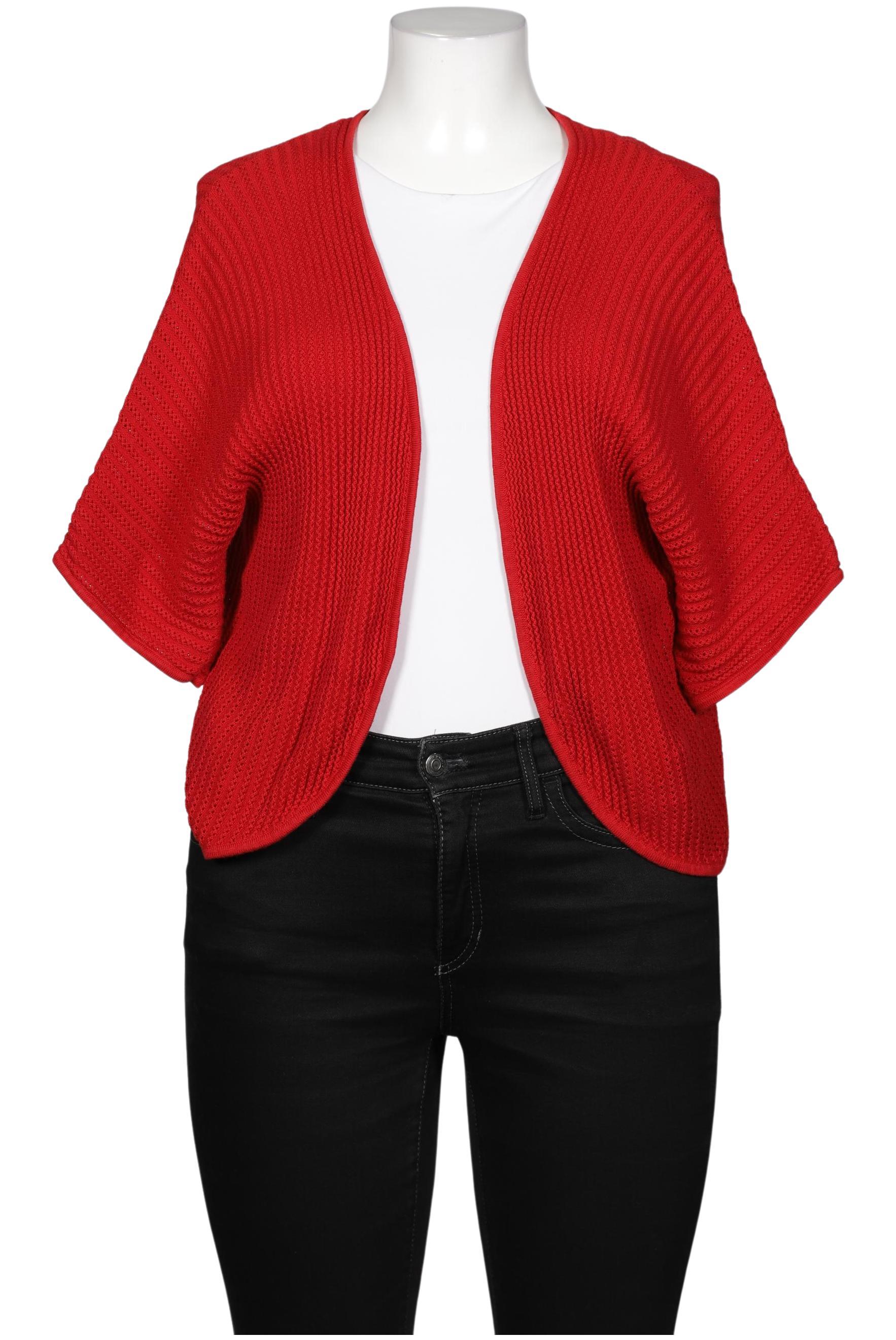 

Ulla Popken Damen Strickjacke, rot, Gr. 46