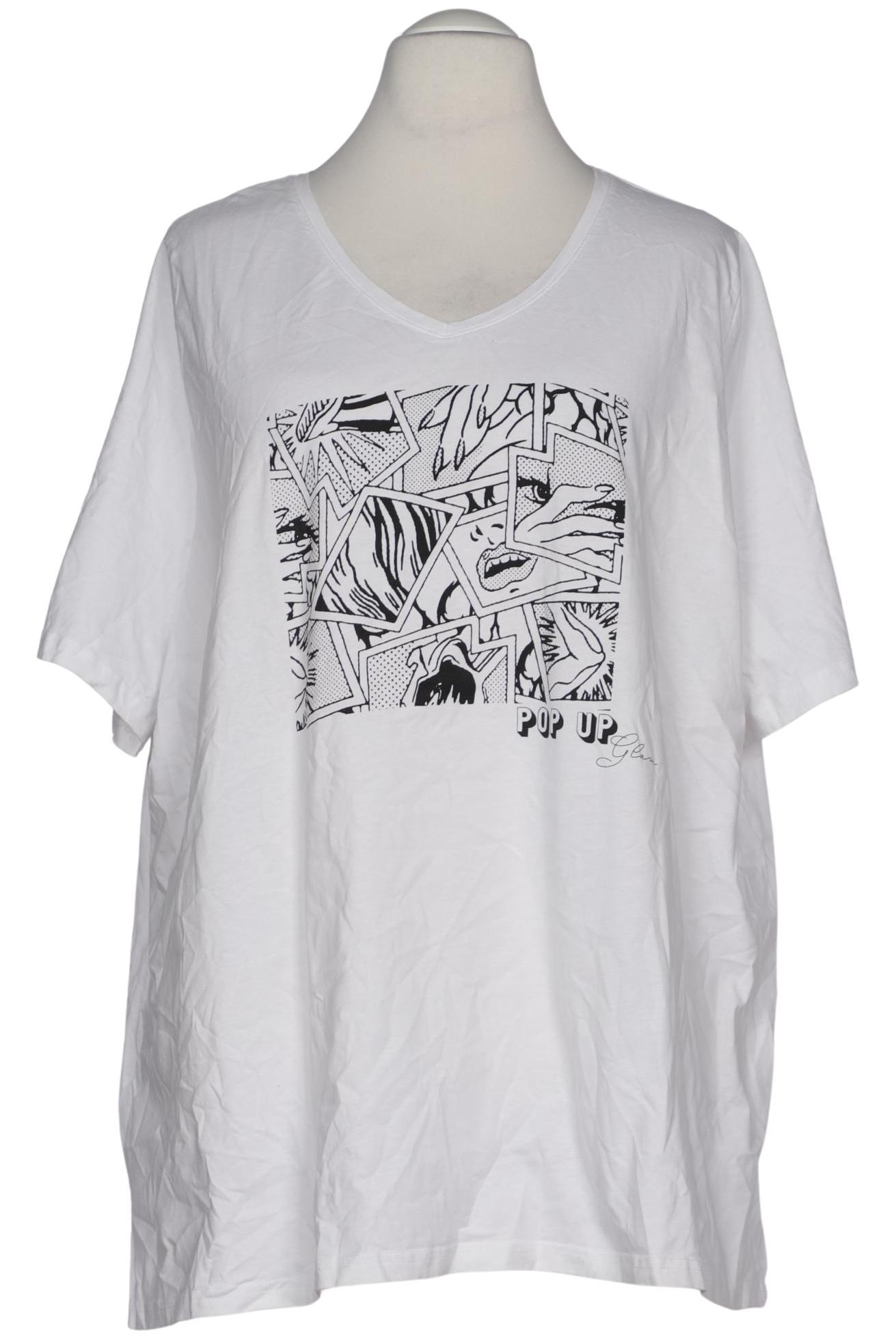 

Ulla Popken Damen T-Shirt, weiß, Gr. 58