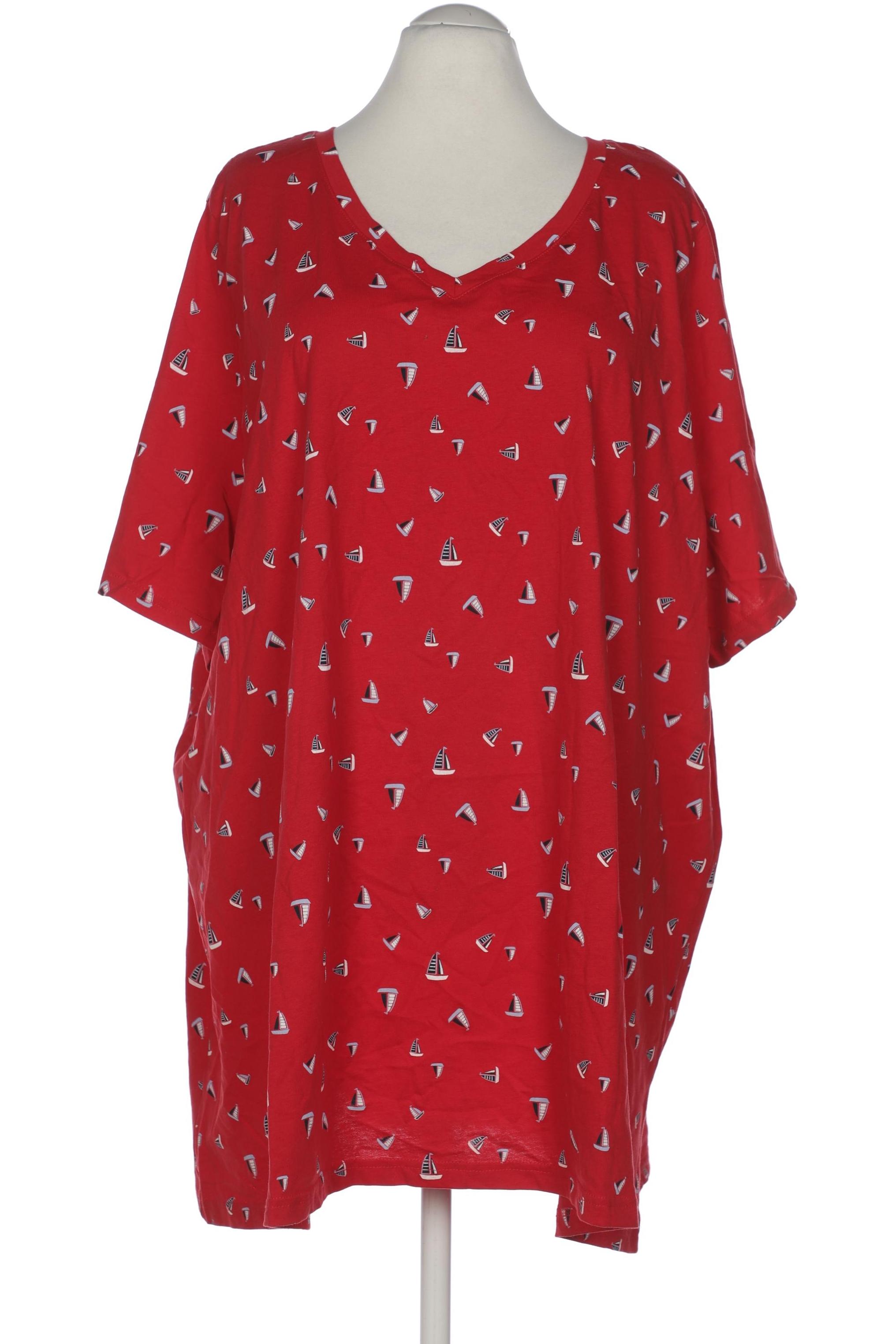 

Ulla Popken Damen T-Shirt, rot, Gr. 58