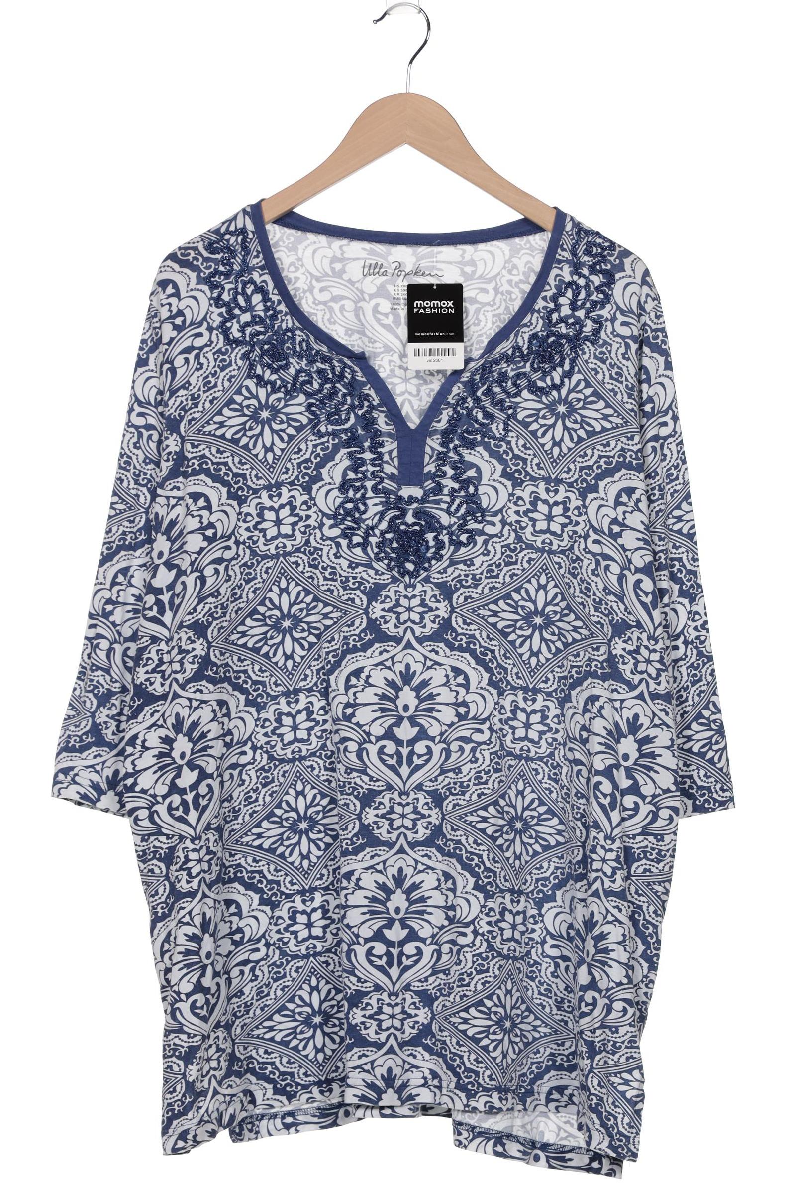 

Ulla Popken Damen Langarmshirt, blau