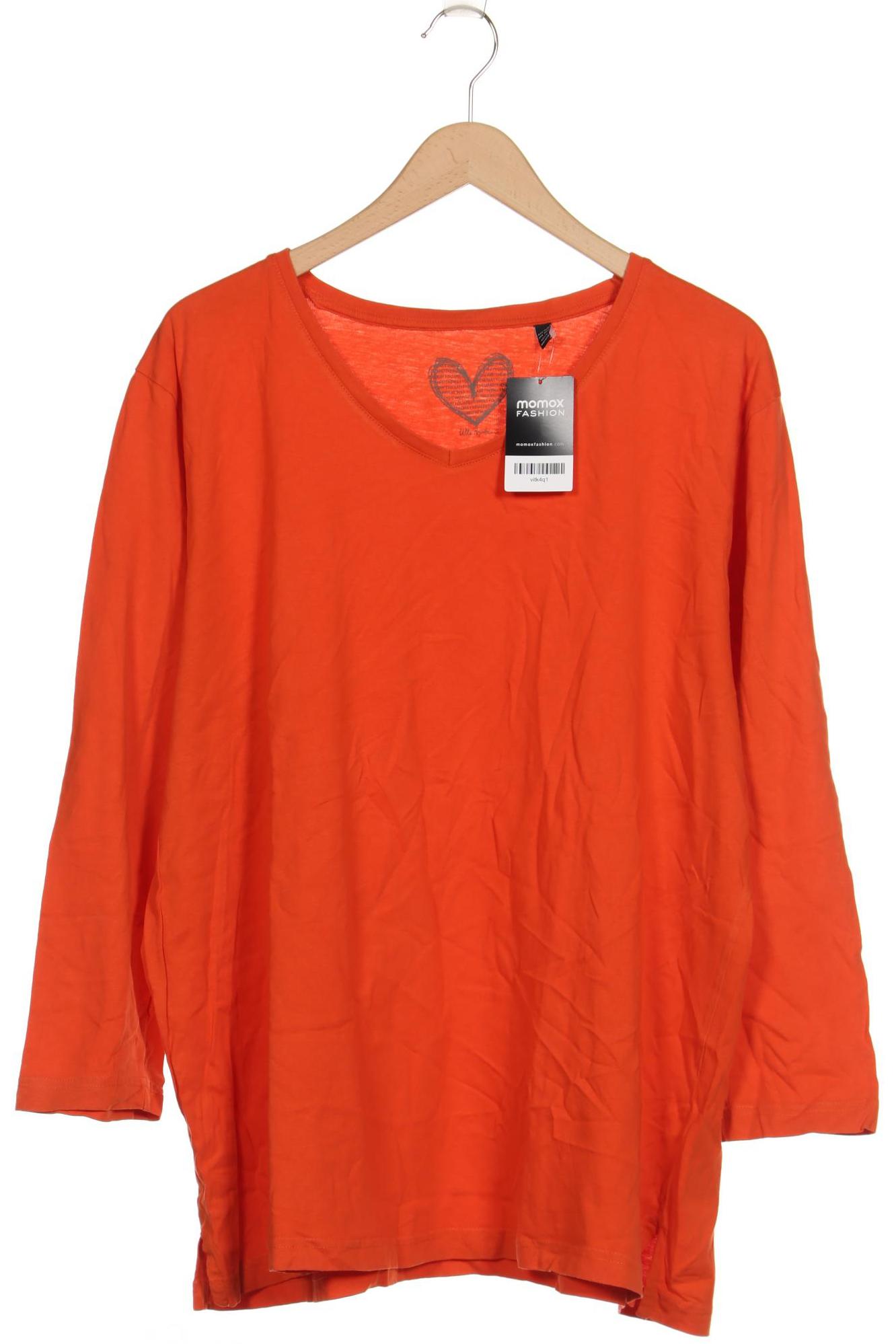 

Ulla Popken Damen Langarmshirt, orange, Gr. 50