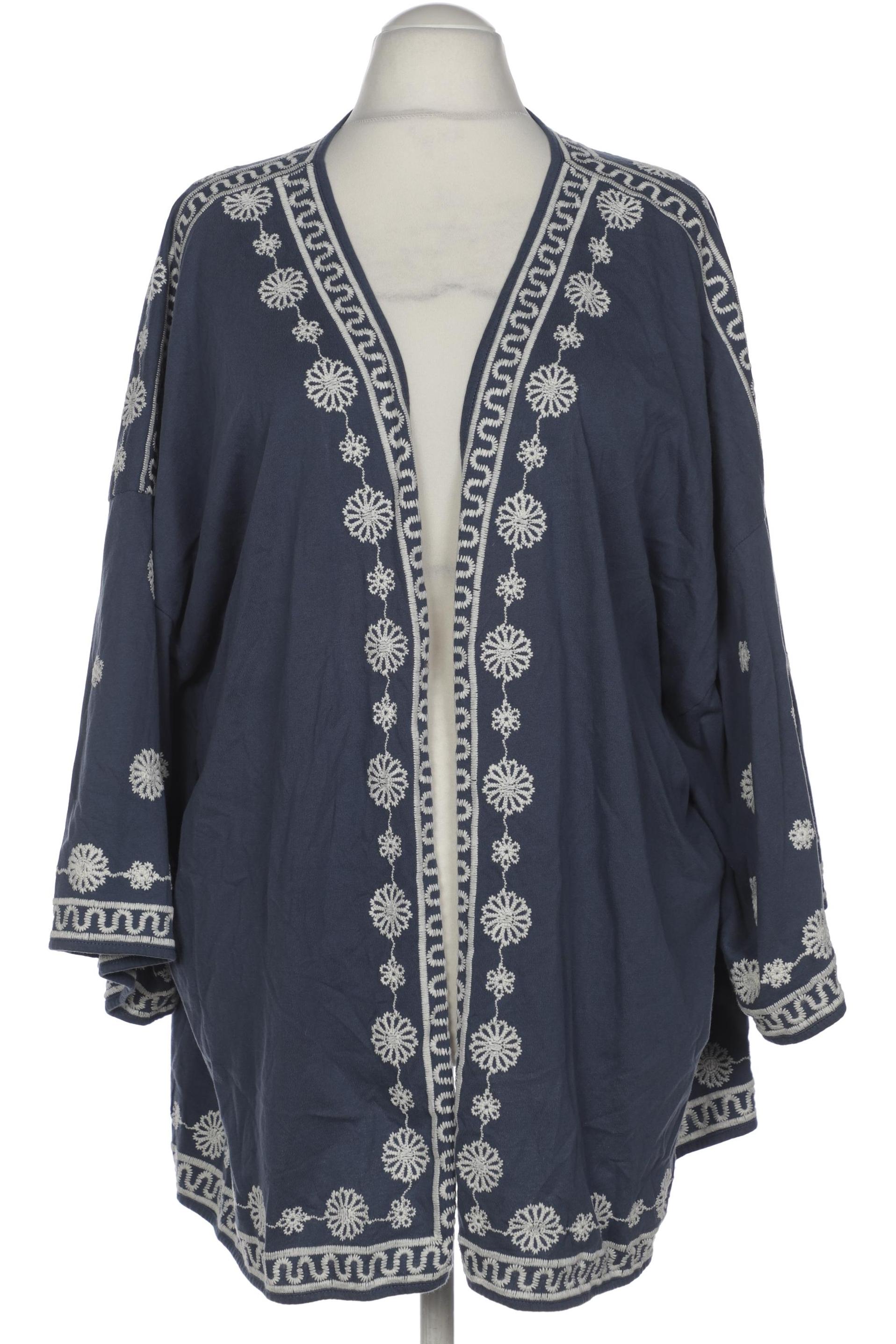 

Ulla Popken Damen Strickjacke, blau, Gr. 58