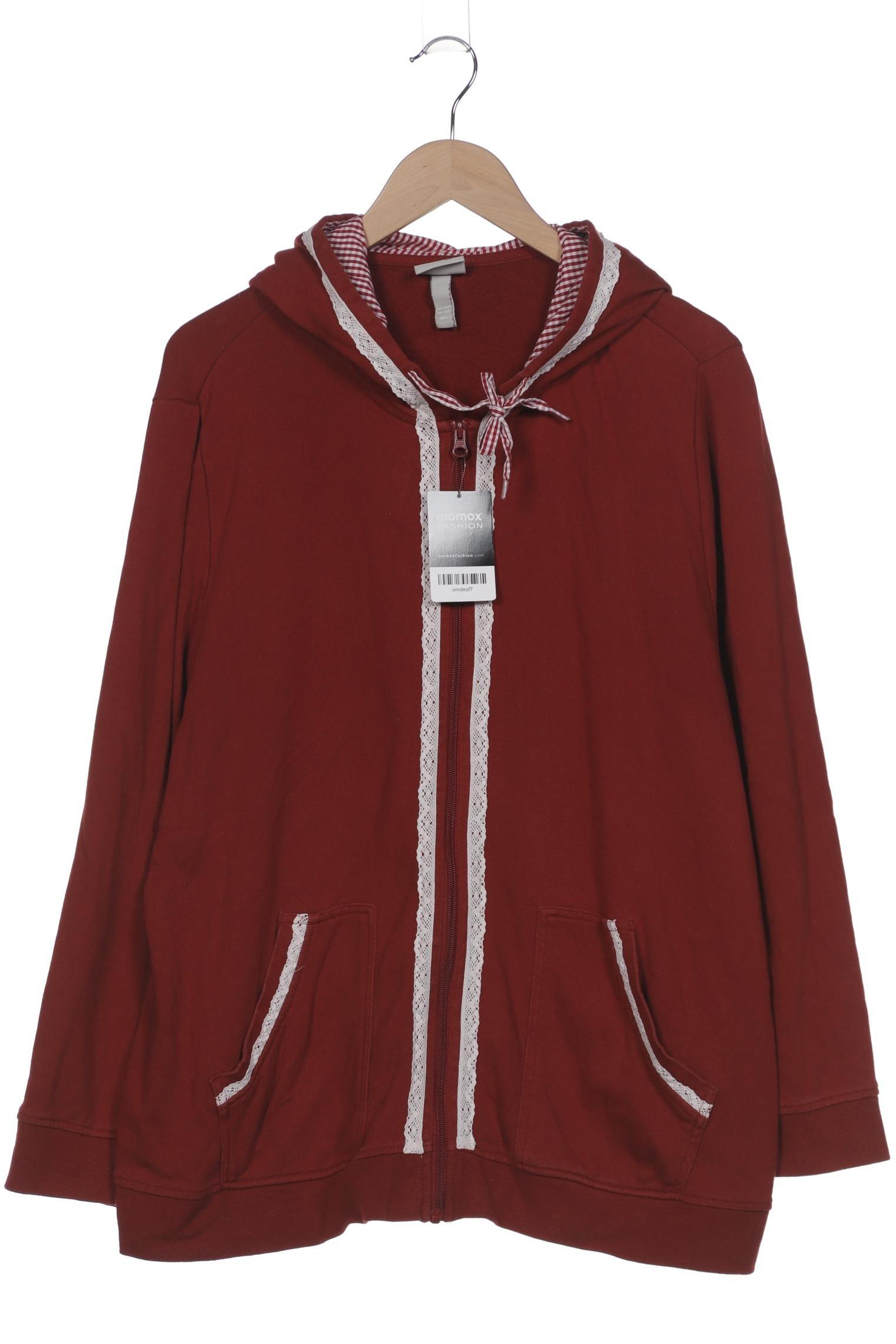 

Ulla Popken Damen Kapuzenpullover, bordeaux, Gr. 50