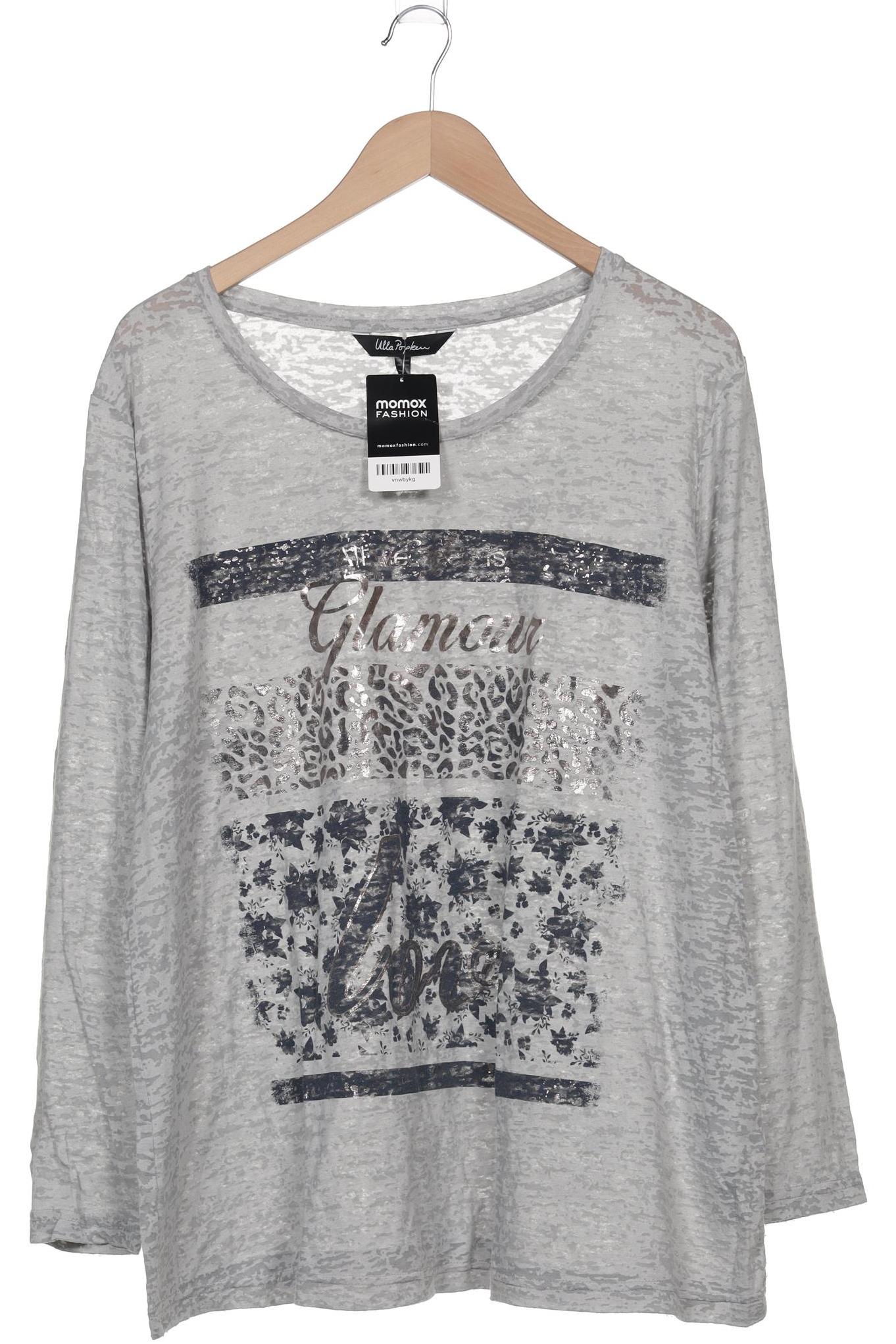 

Ulla Popken Damen Langarmshirt, grau, Gr. 46
