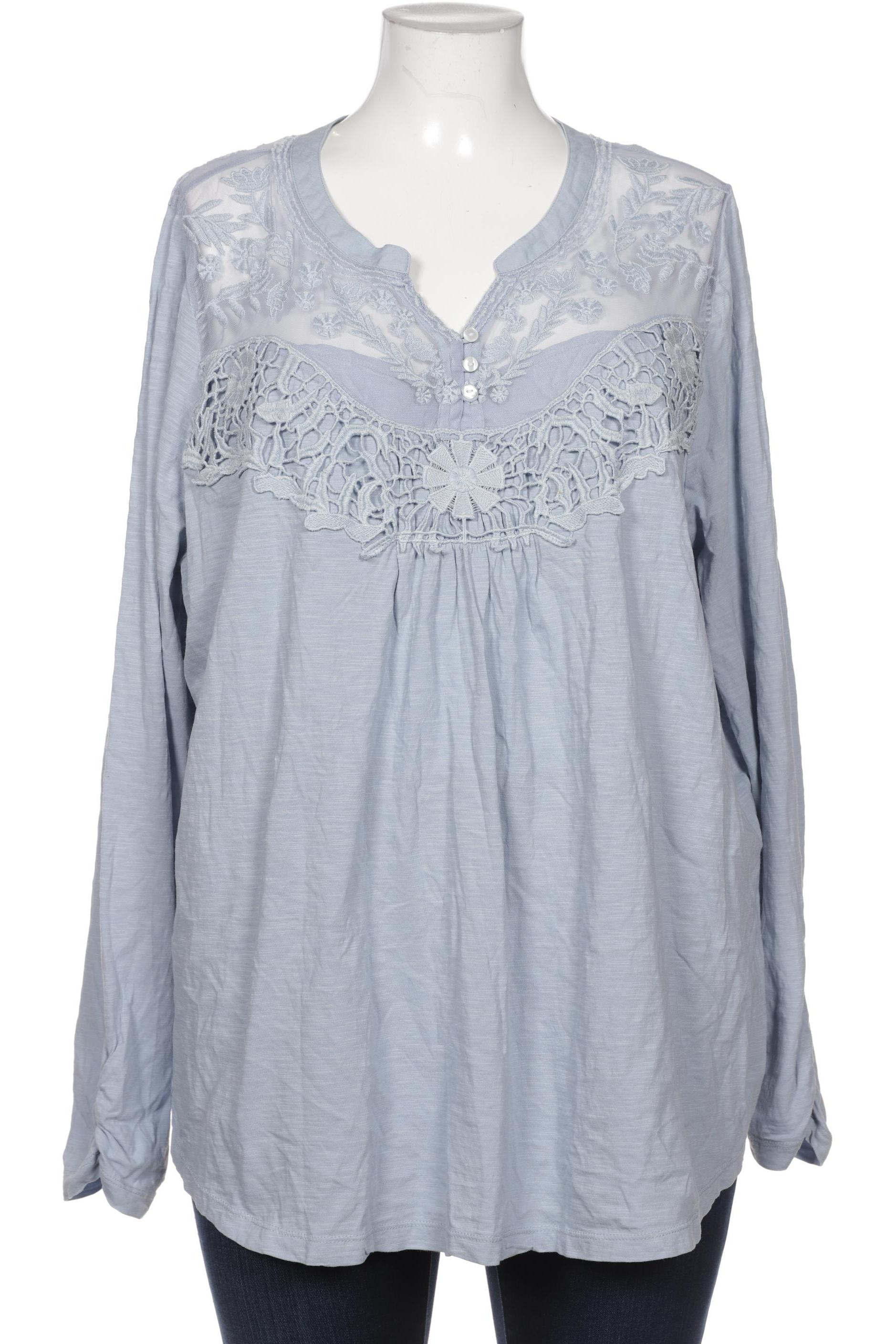 

Ulla Popken Damen Bluse, blau, Gr. 48