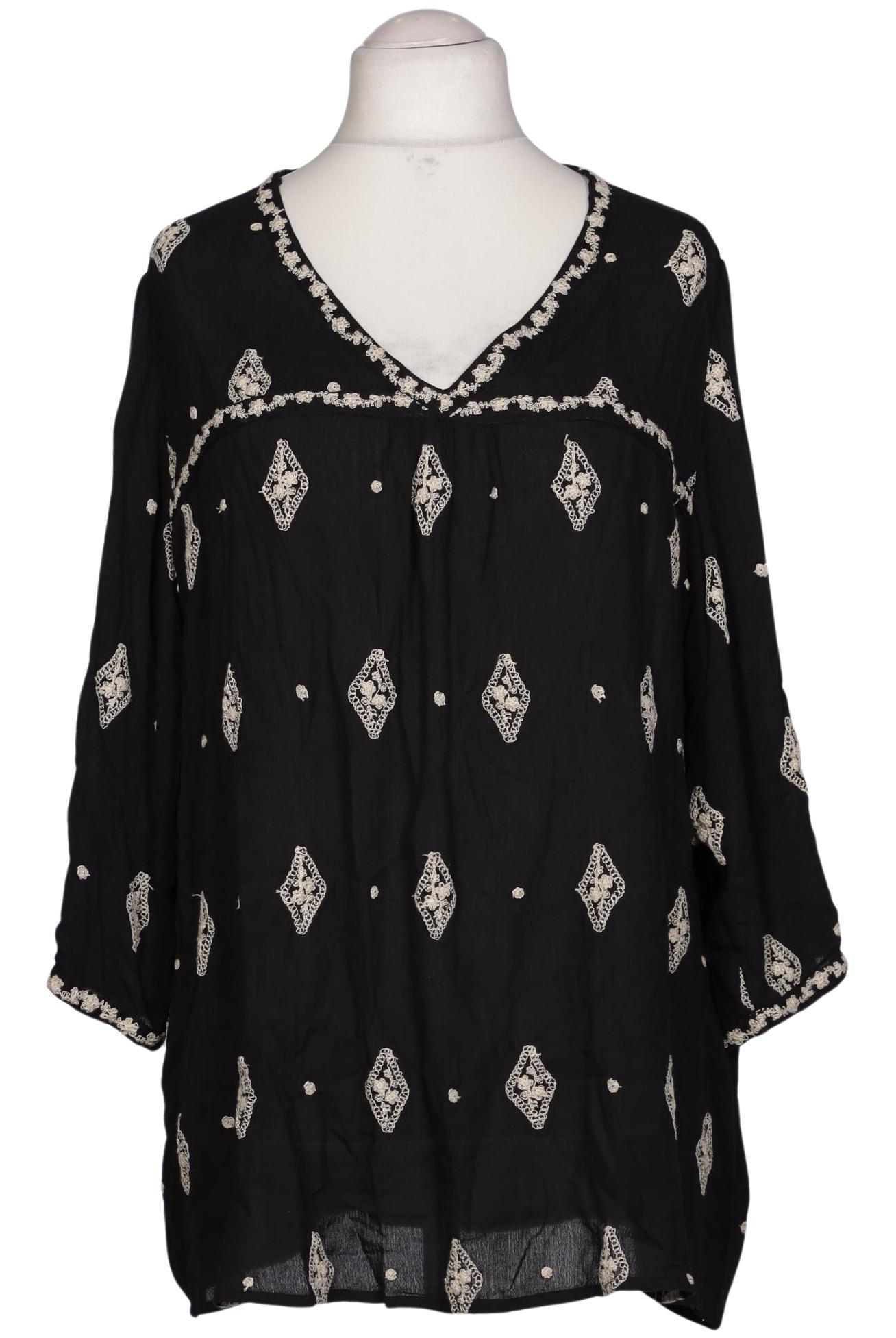 

Ulla Popken Damen Bluse, schwarz, Gr. 48