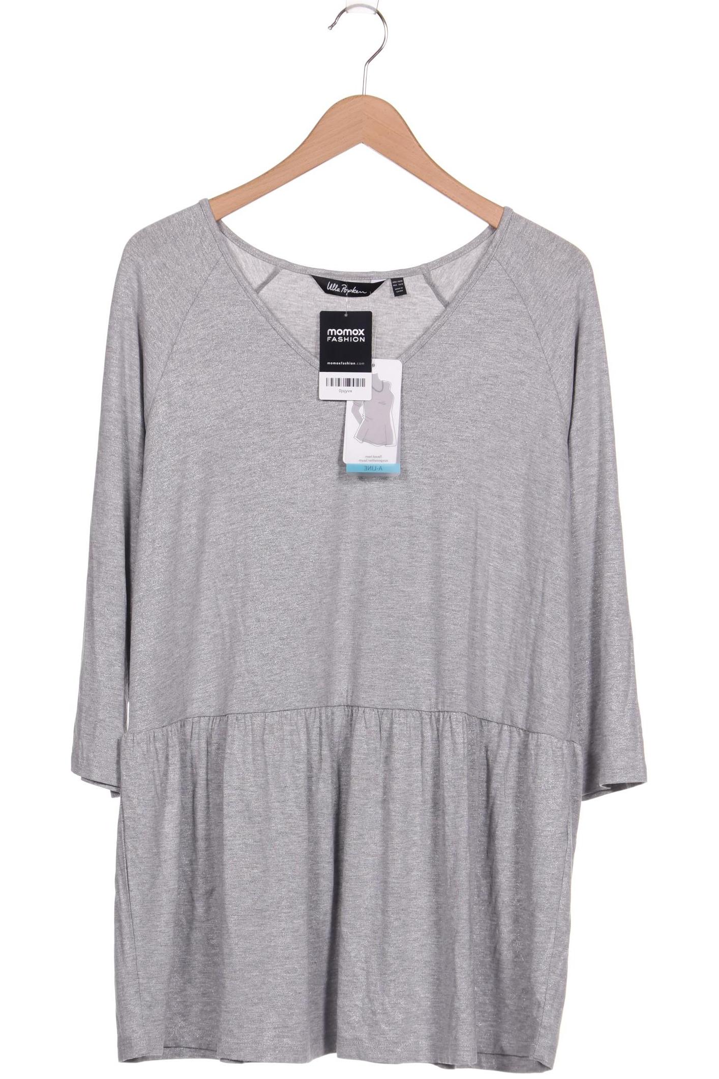 

Ulla Popken Damen Langarmshirt, grau, Gr. 46