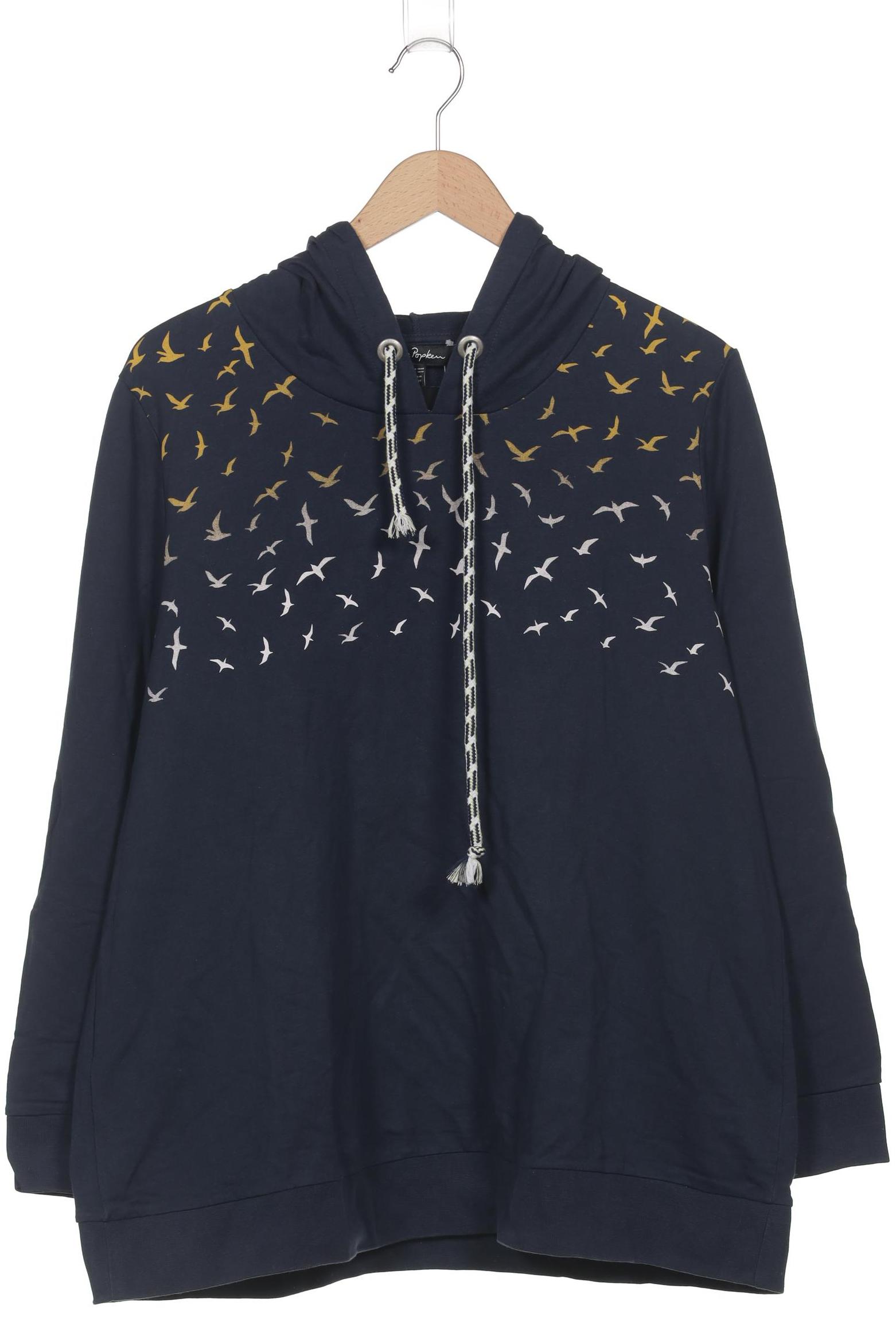 

Ulla Popken Damen Kapuzenpullover, marineblau, Gr. 46