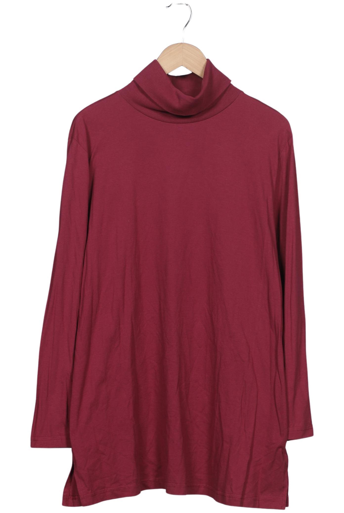 

Ulla Popken Damen Langarmshirt, bordeaux, Gr. 46