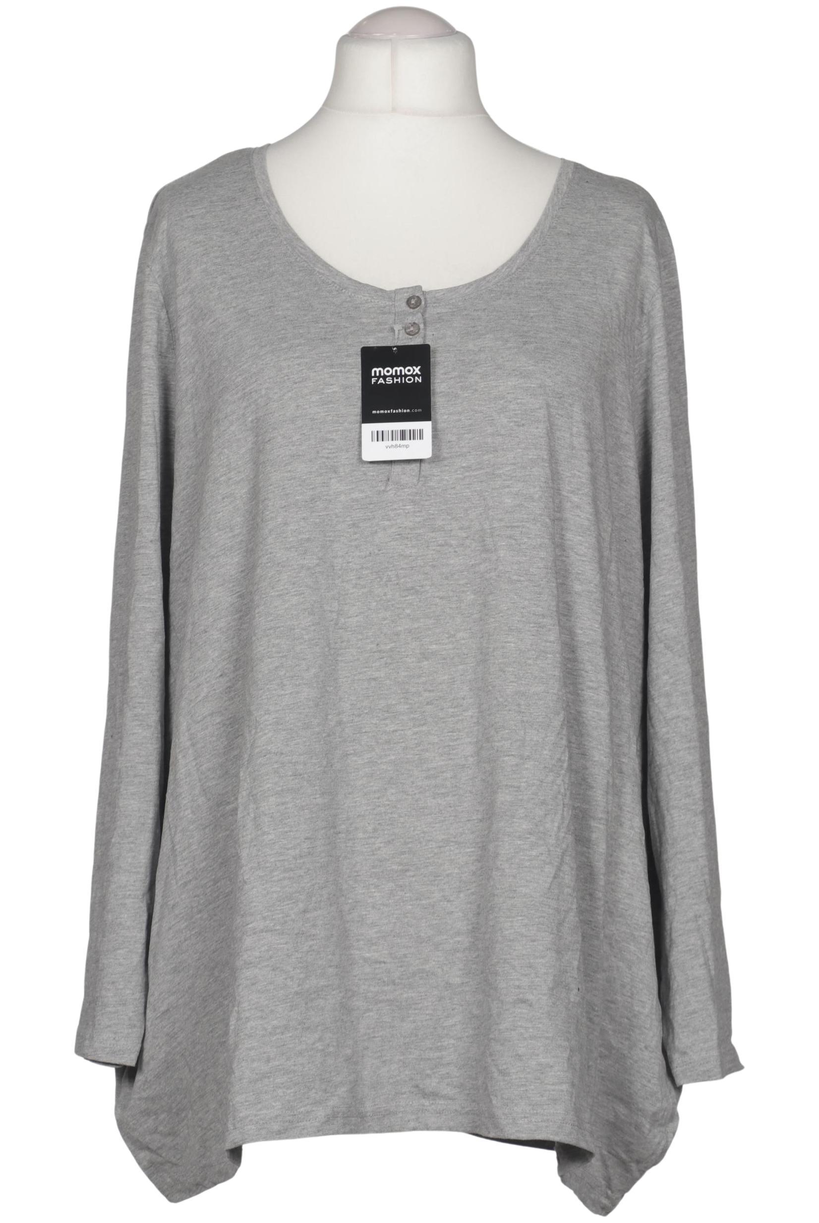 

Ulla Popken Damen Langarmshirt, grau, Gr. 54