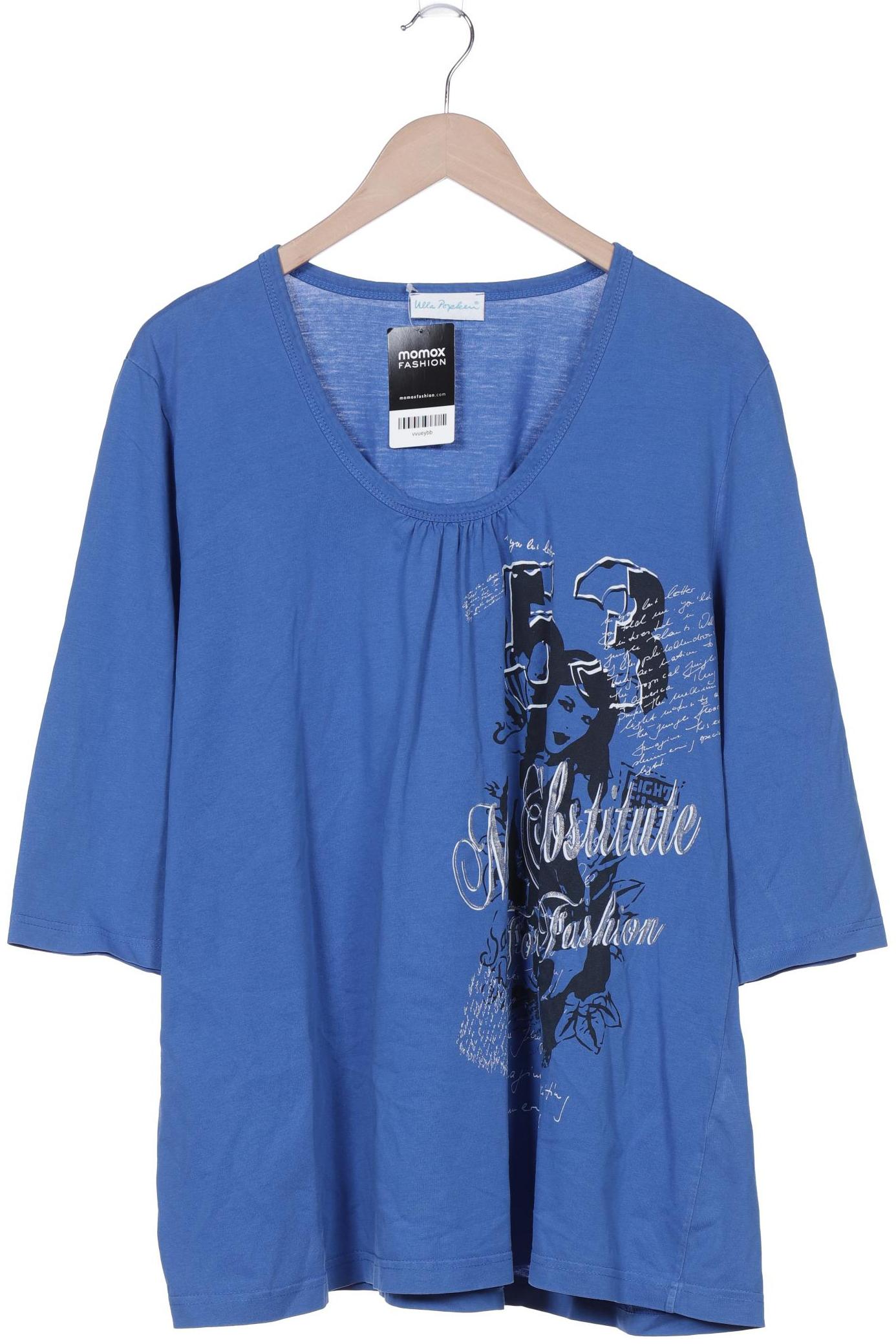 

Ulla Popken Damen Langarmshirt, blau, Gr. 50