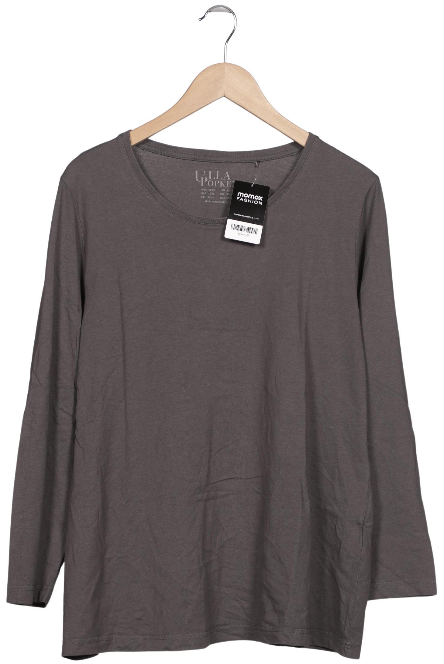 

Ulla Popken Damen Langarmshirt, grau, Gr. 46