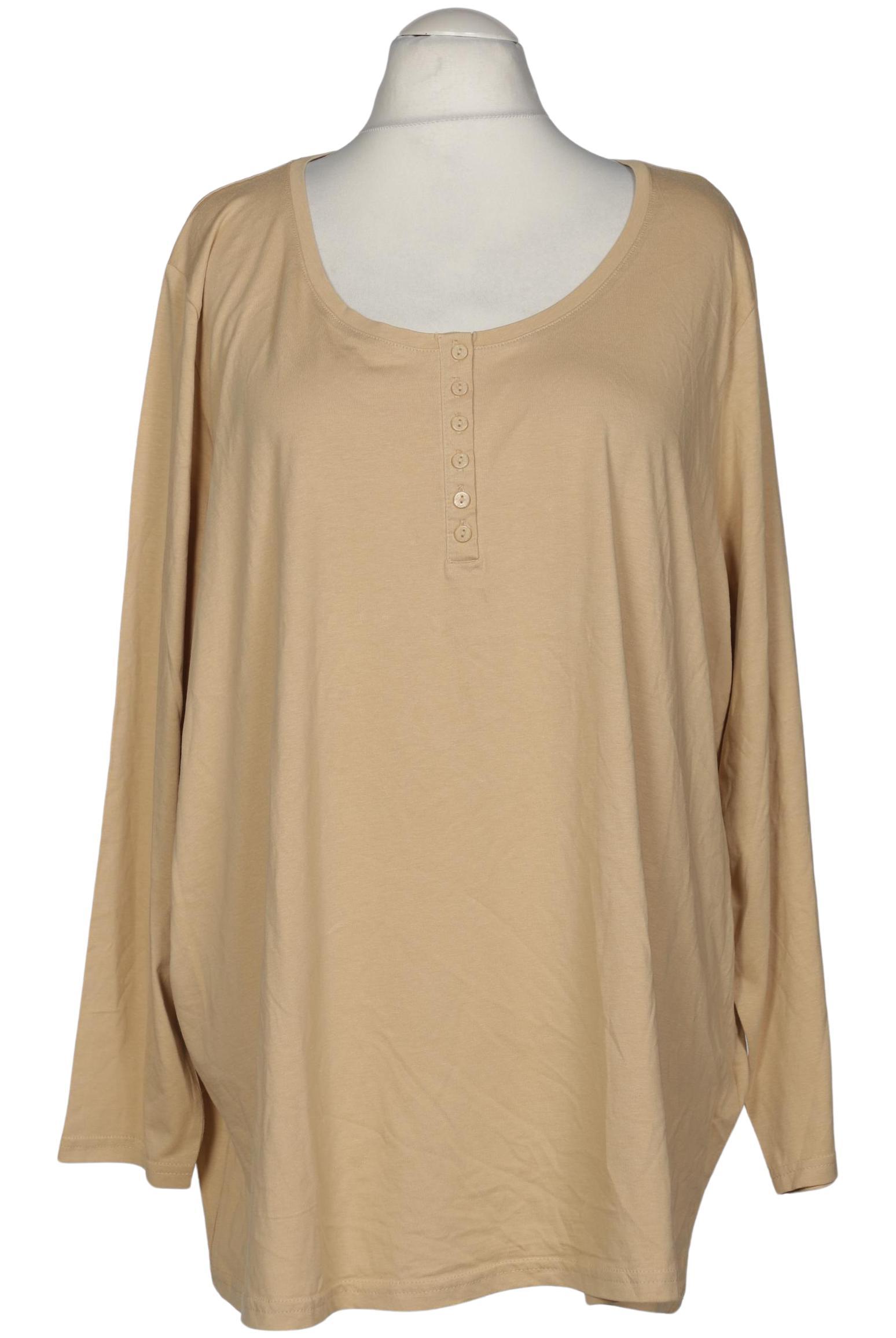 

Ulla Popken Damen Langarmshirt, beige, Gr. 54