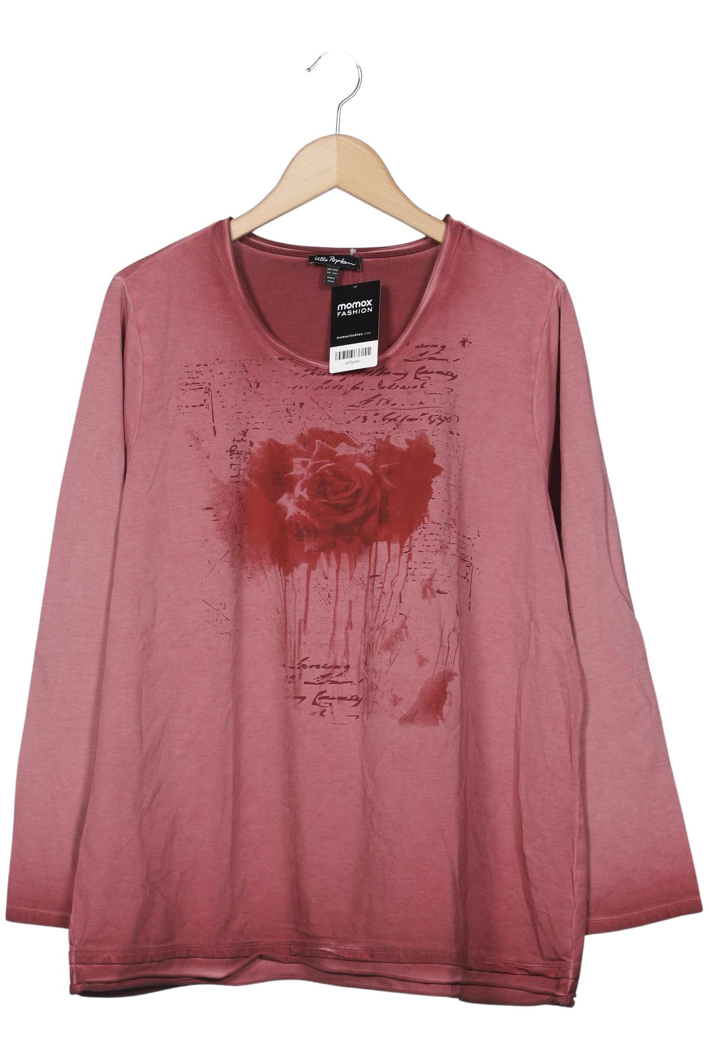 

Ulla Popken Damen Langarmshirt, rot, Gr. 46