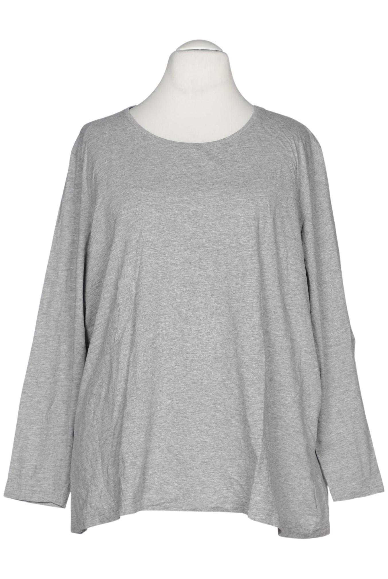 

Ulla Popken Damen Langarmshirt, grau, Gr. 54