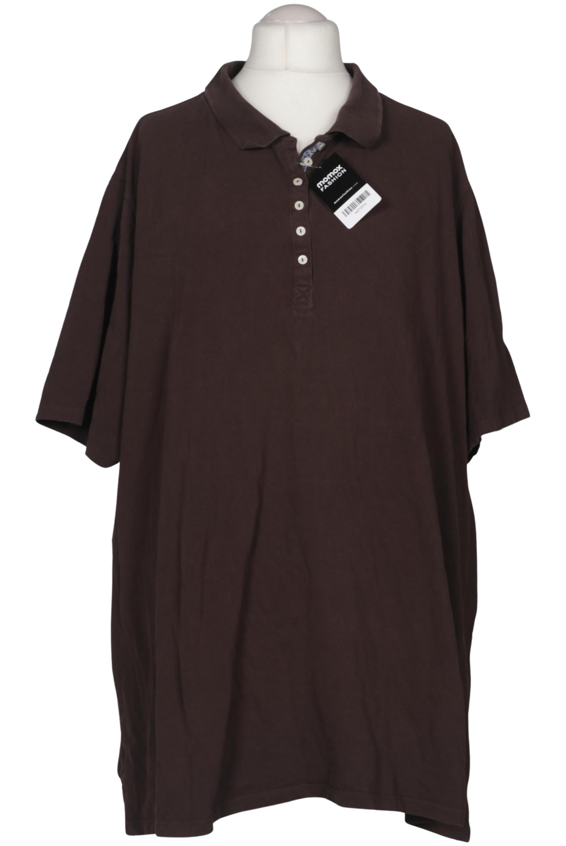 

Ulla Popken Damen Poloshirt, braun, Gr. 66