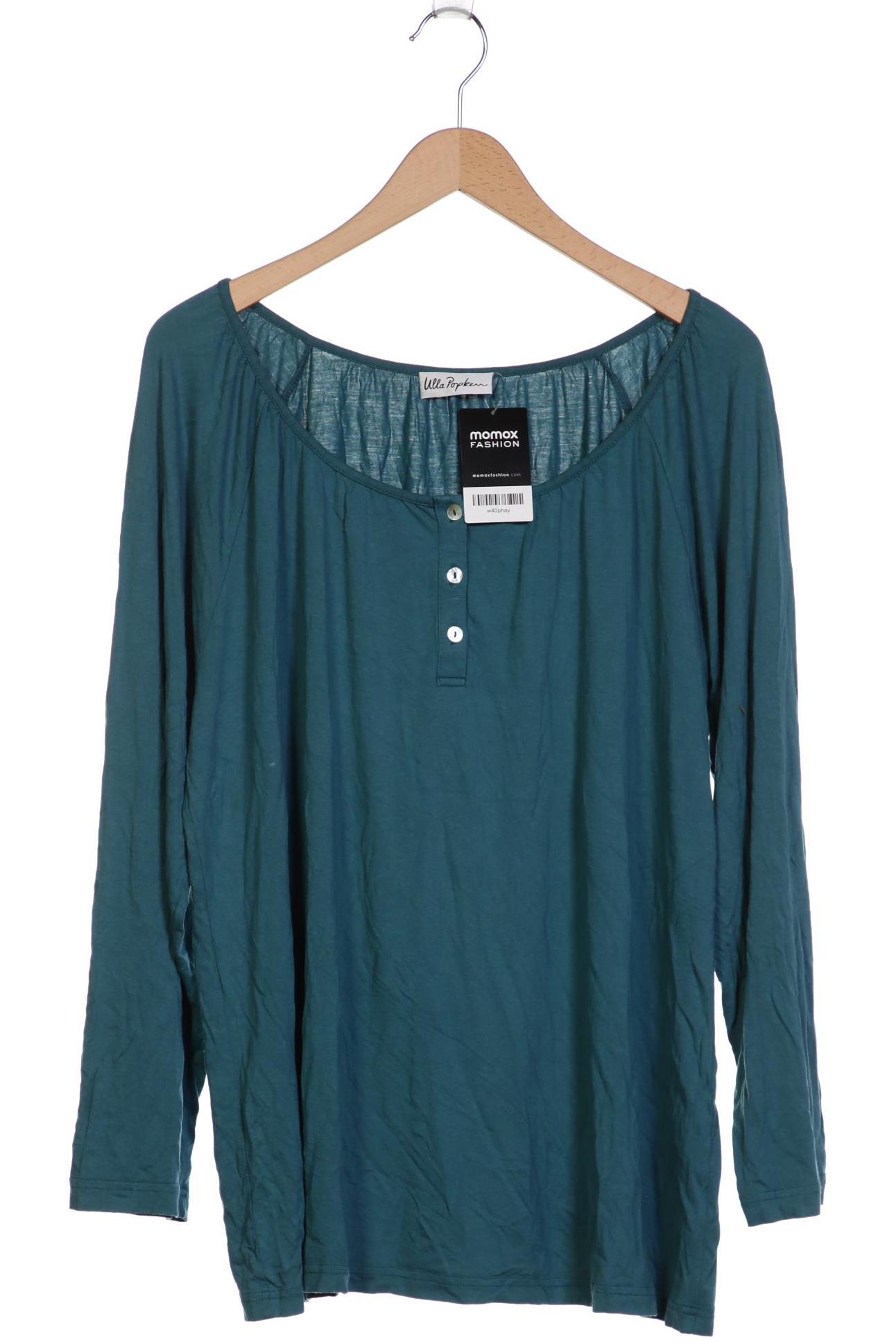 

Ulla Popken Damen Langarmshirt, türkis, Gr. 48