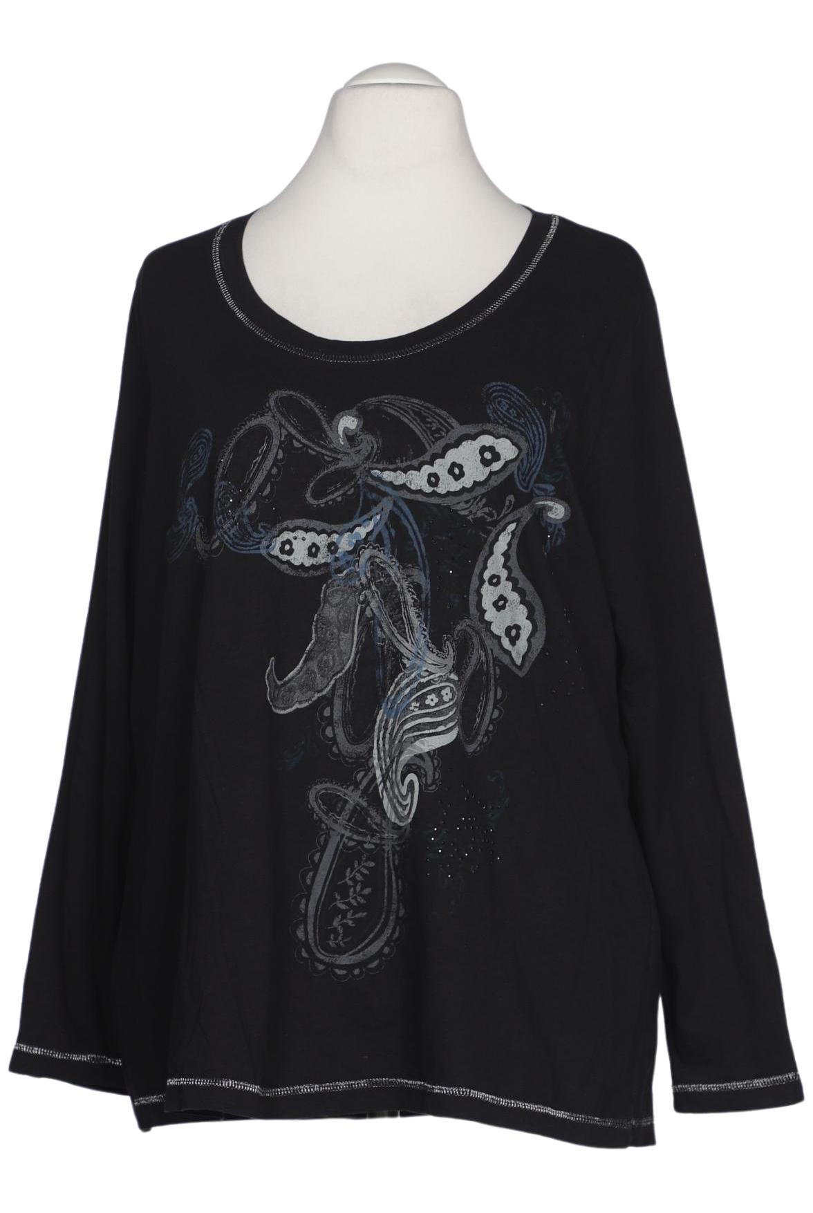 

Ulla Popken Damen Langarmshirt, schwarz, Gr. 54