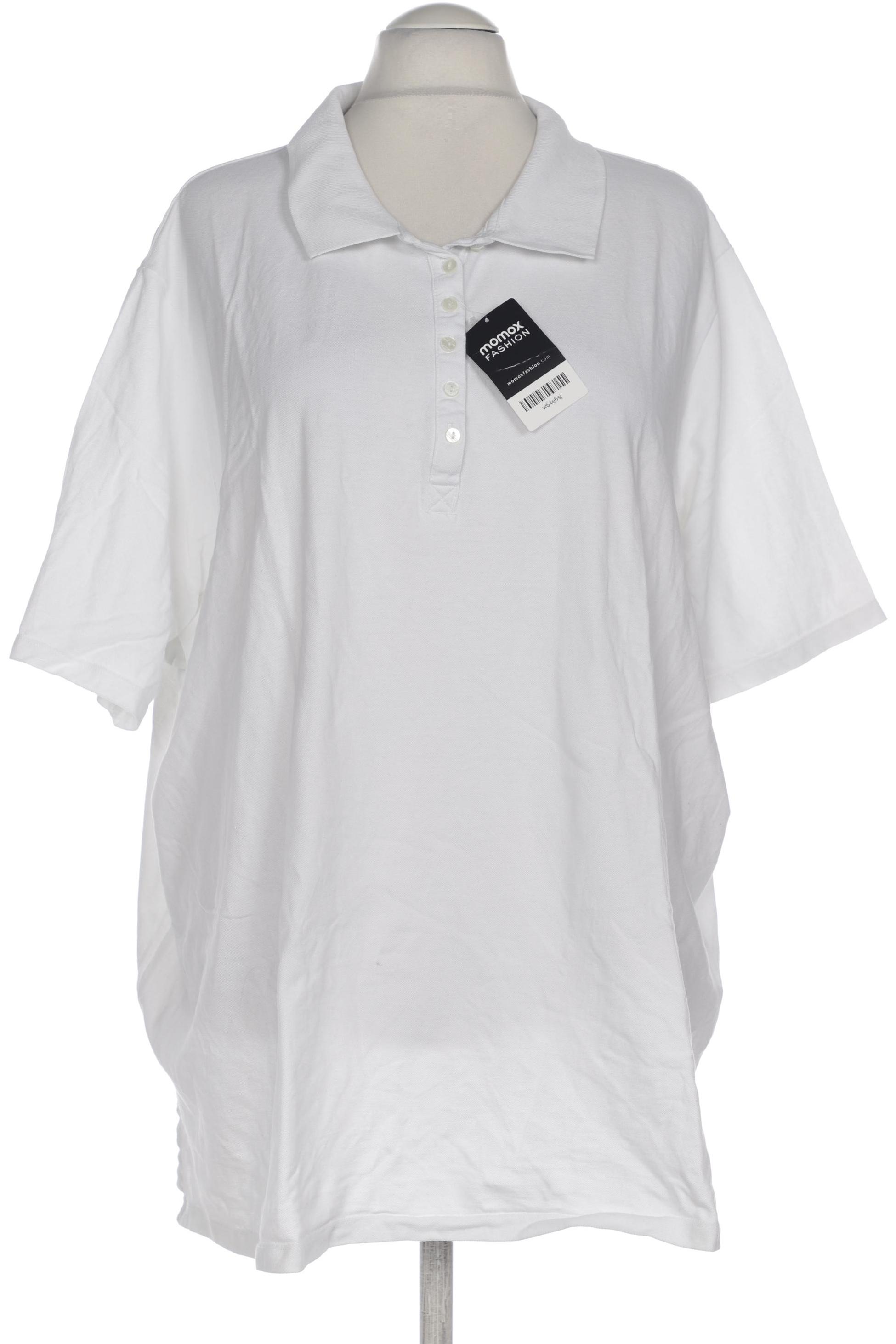 

Ulla Popken Damen Poloshirt, weiß, Gr. 58