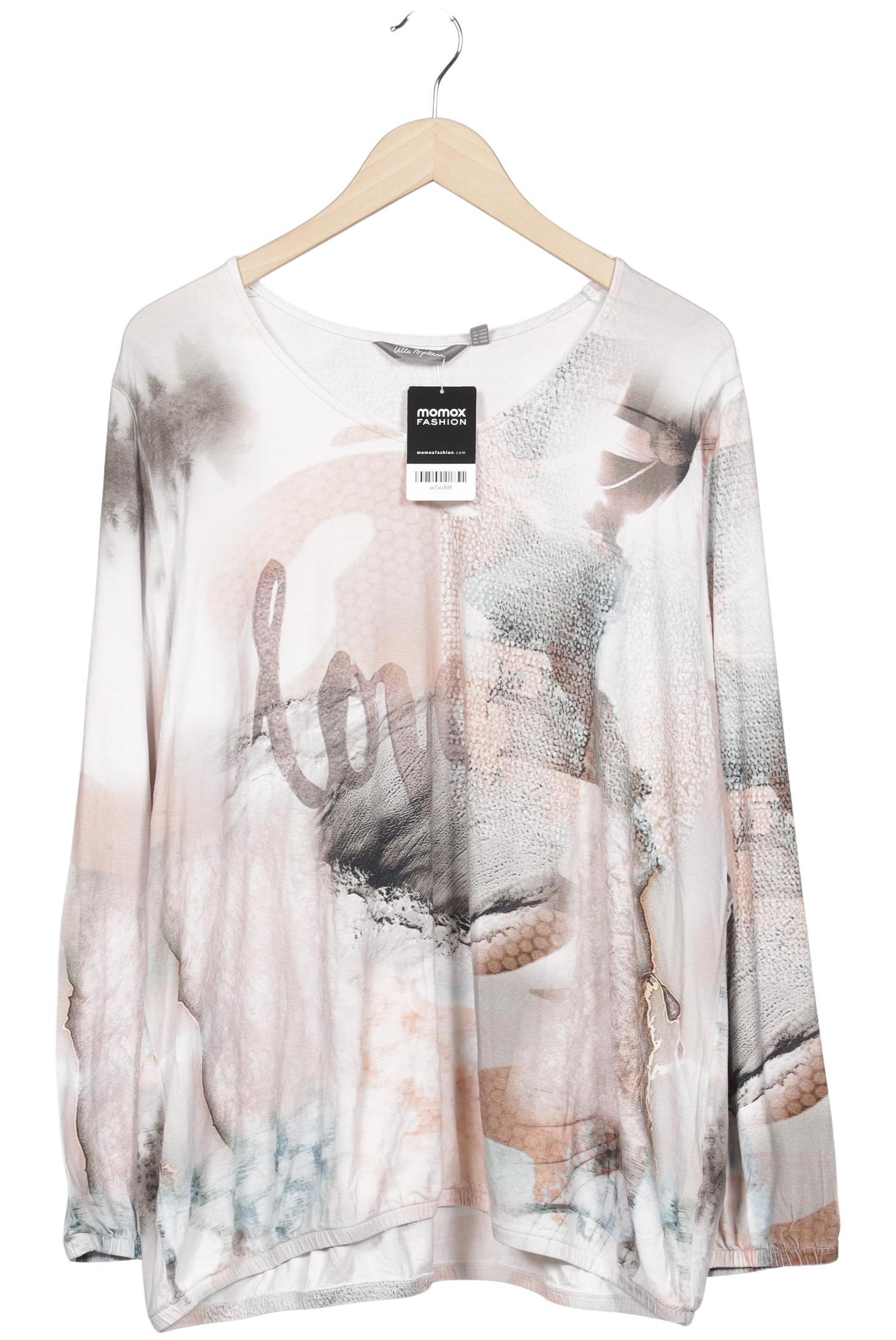 

Ulla Popken Damen Langarmshirt, weiß, Gr. 50