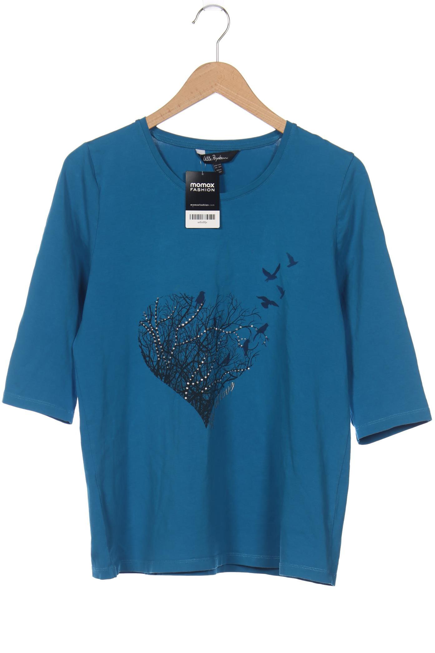 

Ulla Popken Damen Langarmshirt, blau