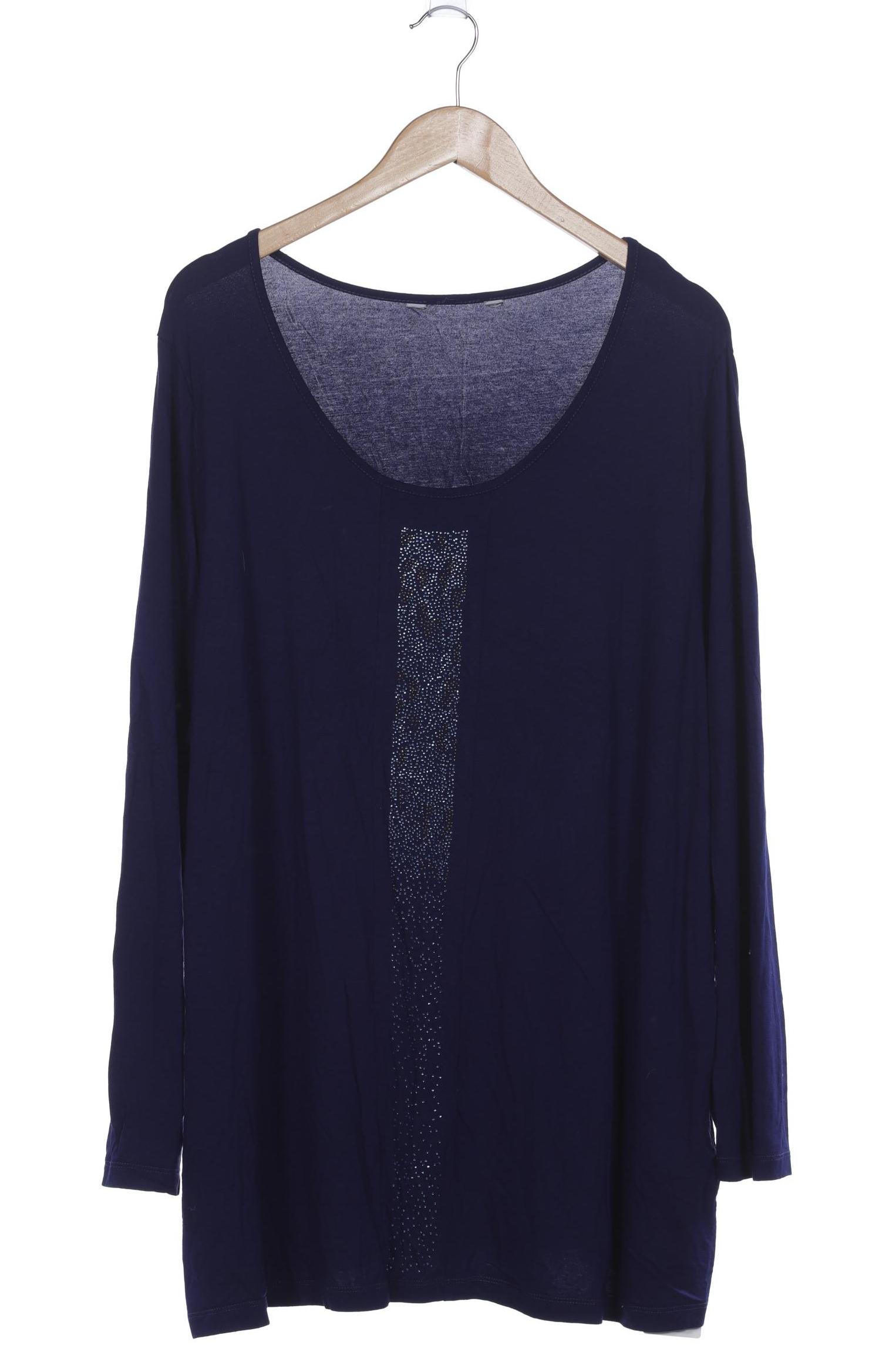 

Ulla Popken Damen Langarmshirt, blau, Gr. 48