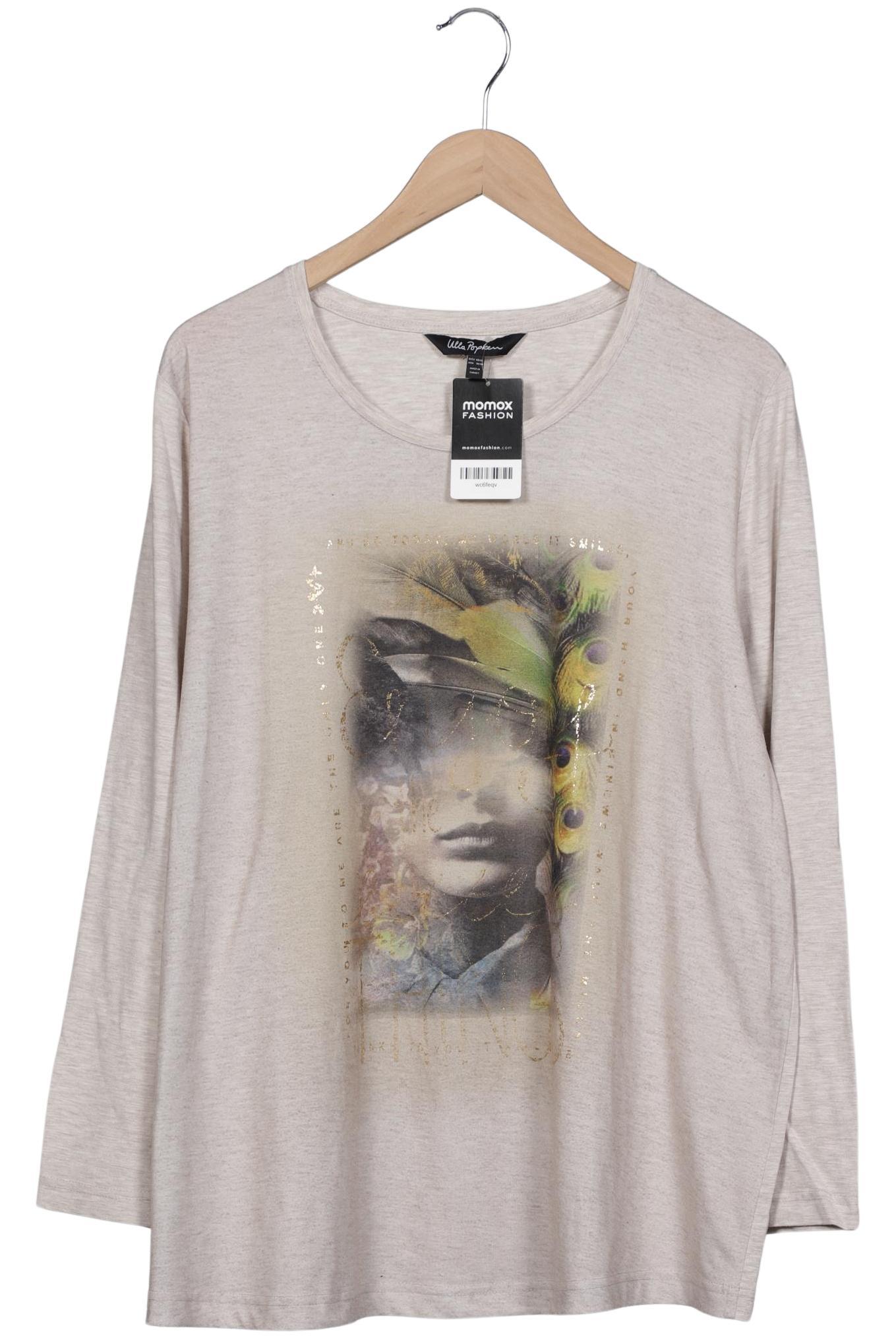 

Ulla Popken Damen Langarmshirt, beige, Gr. 46