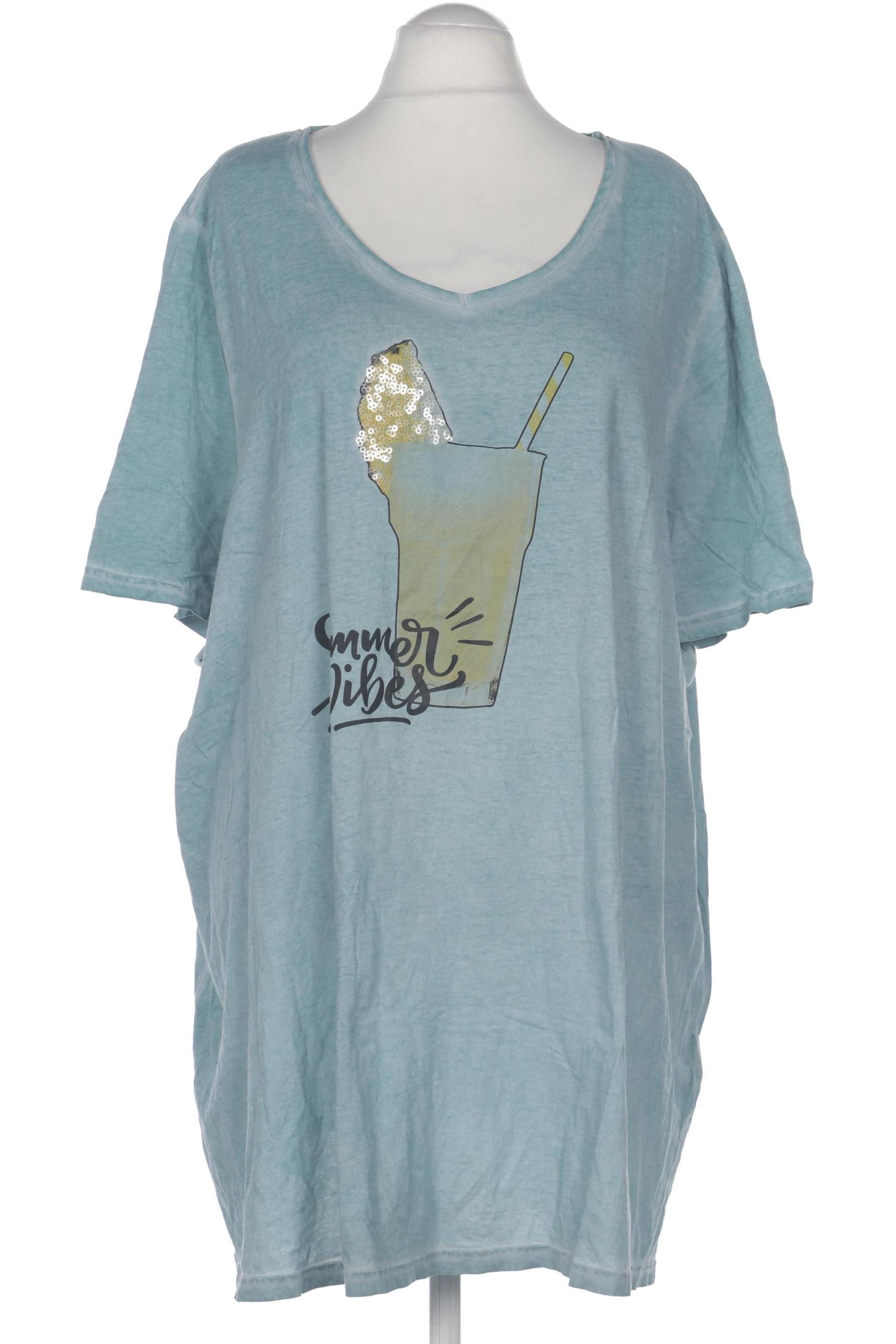

Ulla Popken Damen T-Shirt, blau, Gr. 62