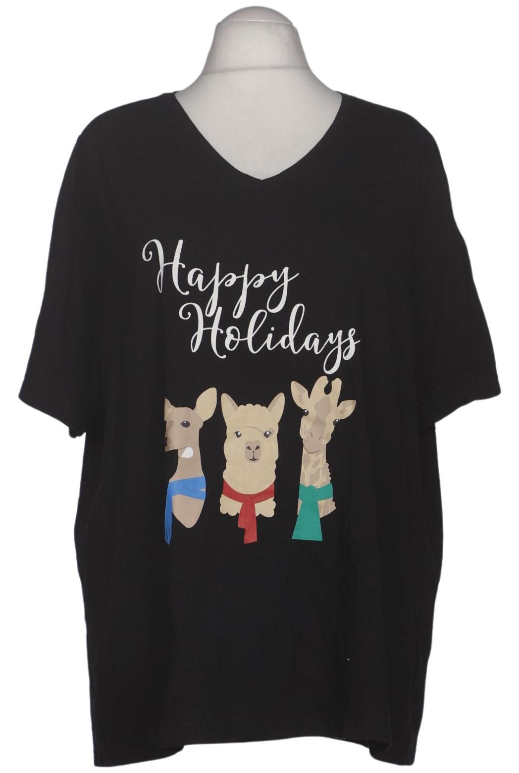 

Ulla Popken Damen T-Shirt, schwarz, Gr. 54