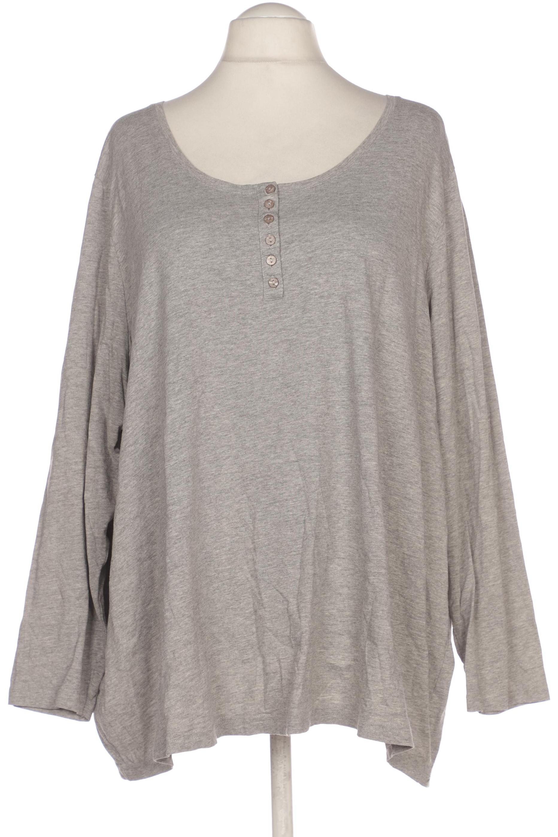 

Ulla Popken Damen Langarmshirt, grau, Gr. 54