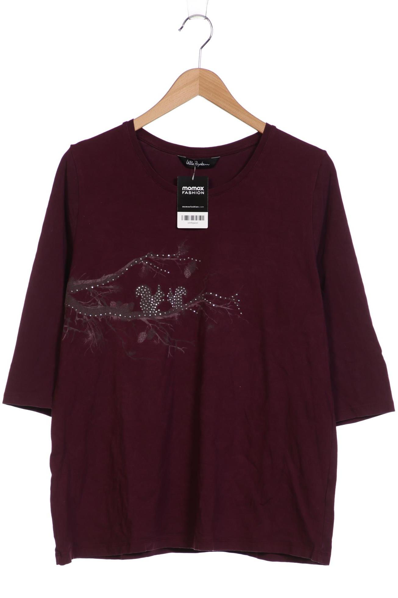 

Ulla Popken Damen Langarmshirt, bordeaux, Gr. 44