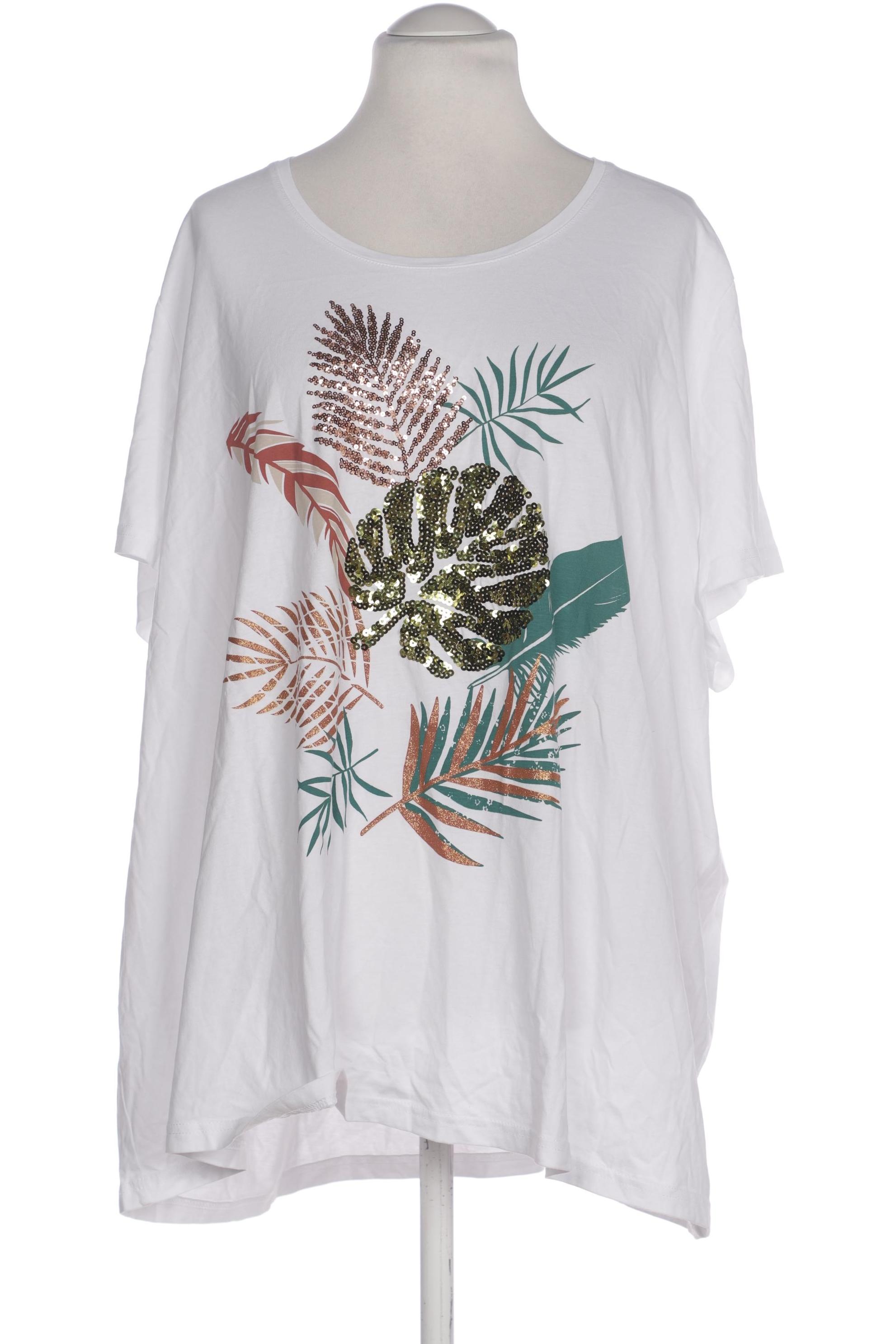 

Ulla Popken Damen T-Shirt, weiß, Gr. 58