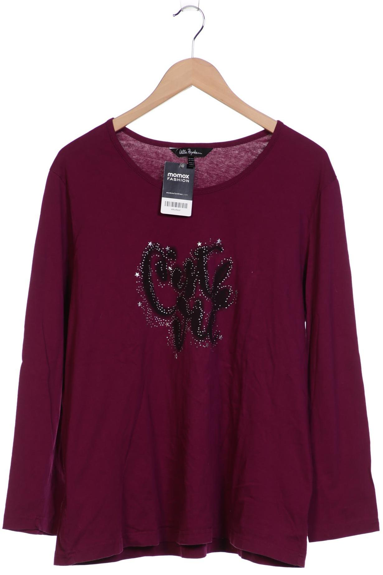 

Ulla Popken Damen Langarmshirt, bordeaux, Gr. 46