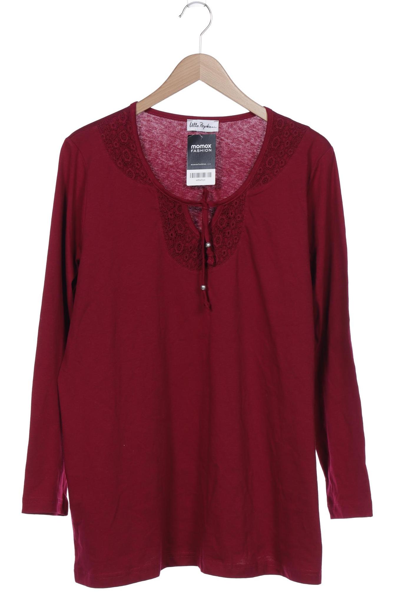 

Ulla Popken Damen Langarmshirt, bordeaux