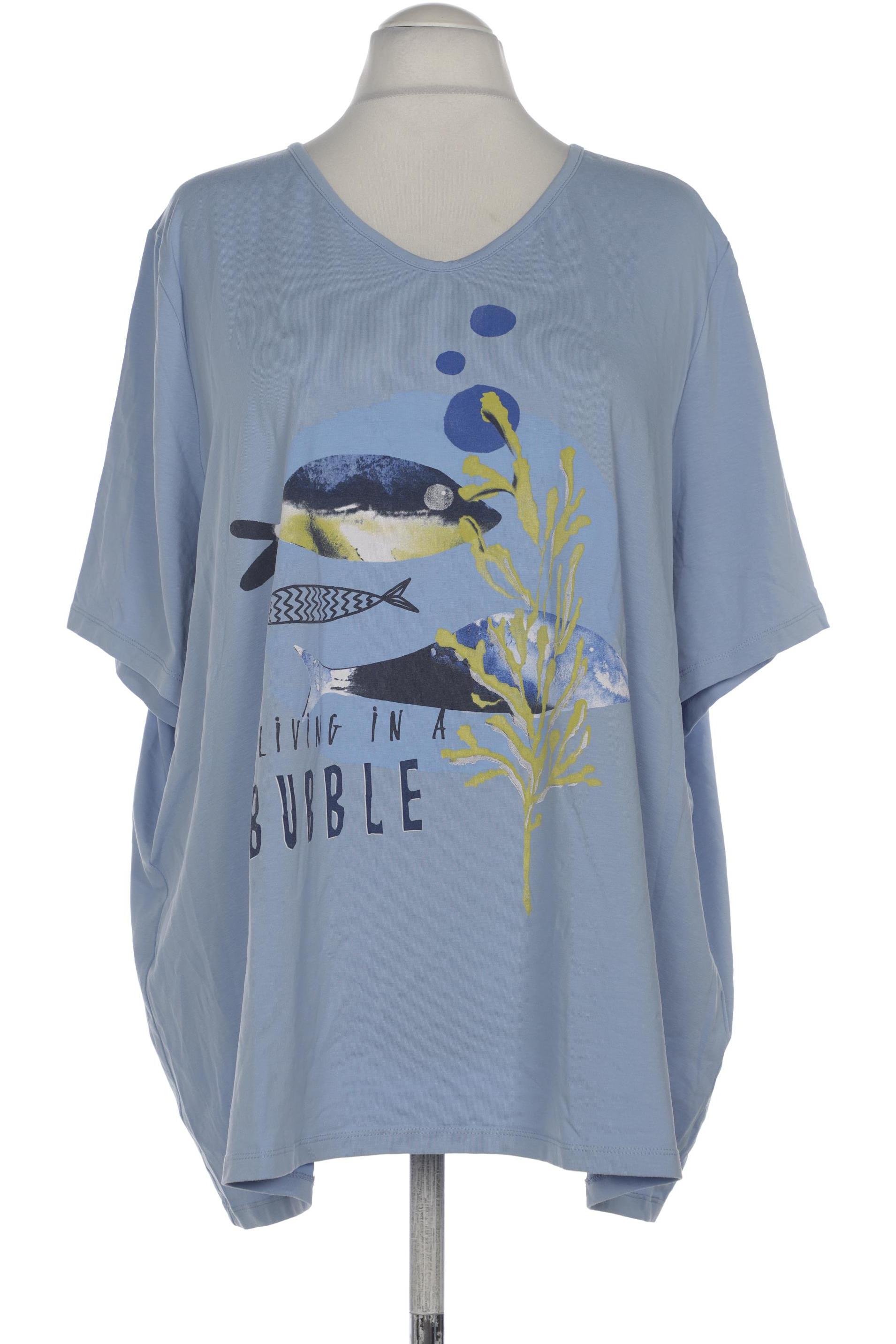 

Ulla Popken Damen T-Shirt, blau, Gr. 54