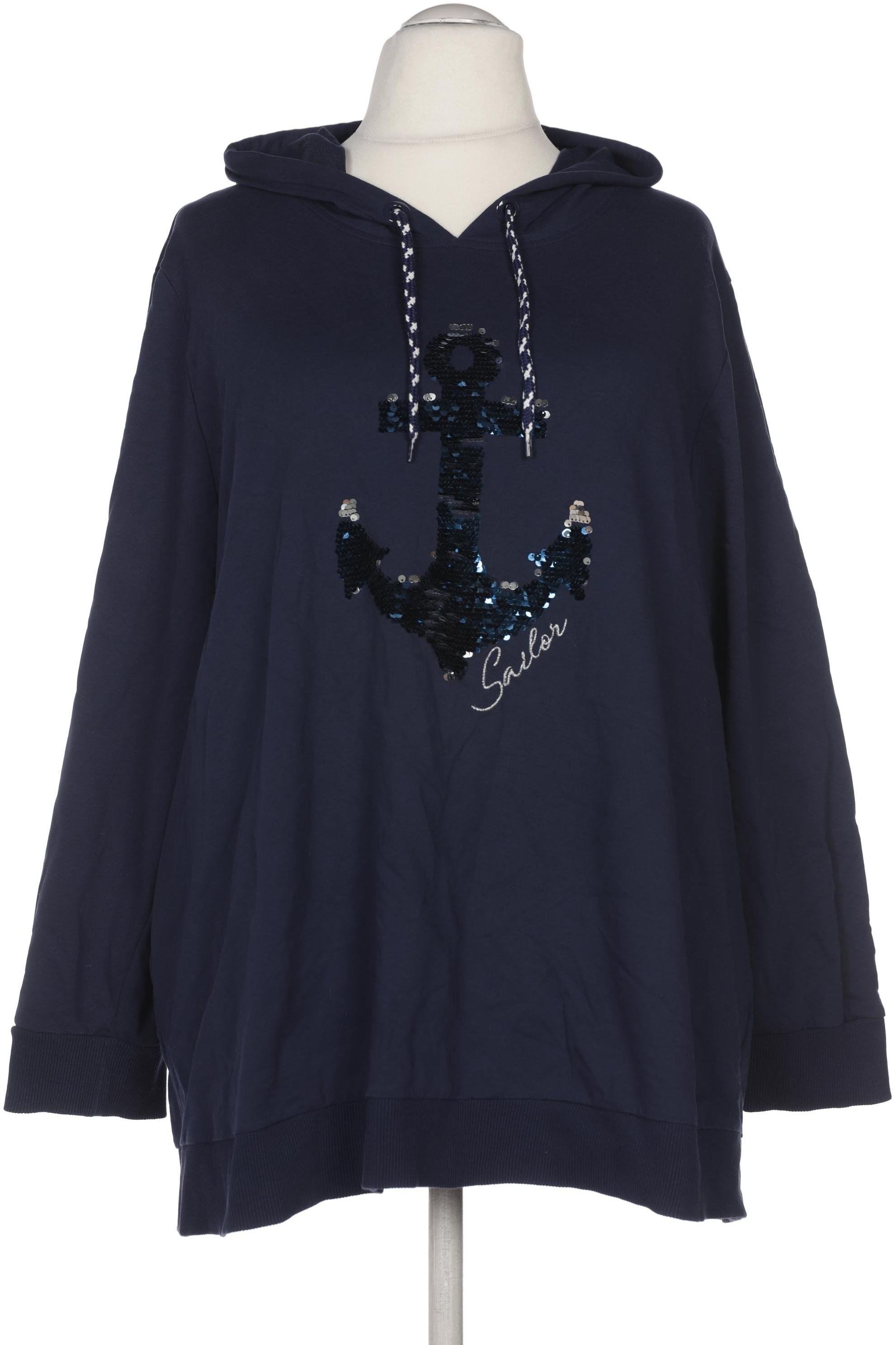 

Ulla Popken Damen Kapuzenpullover, marineblau, Gr. 54