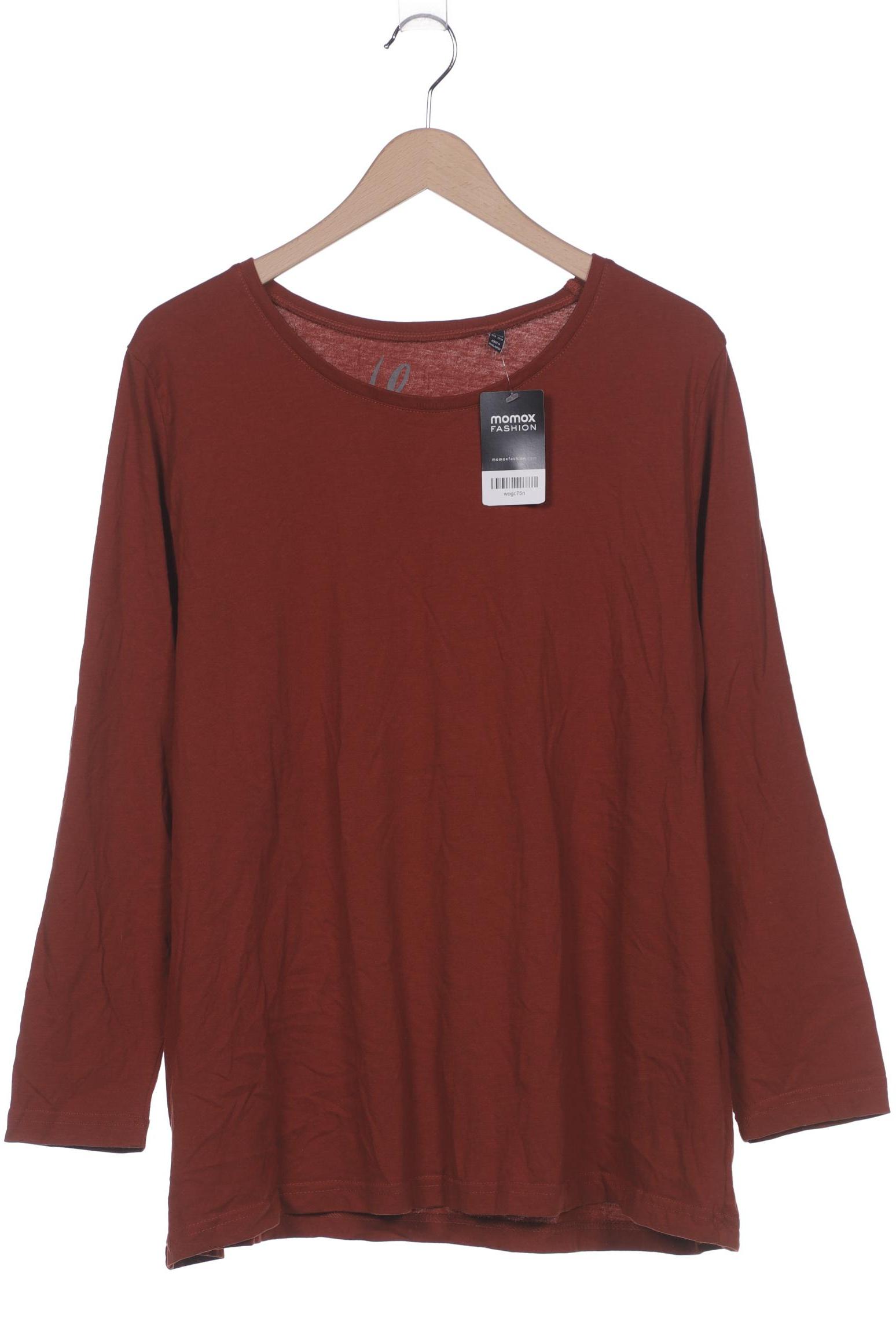 

Ulla Popken Damen Langarmshirt, braun, Gr. 50