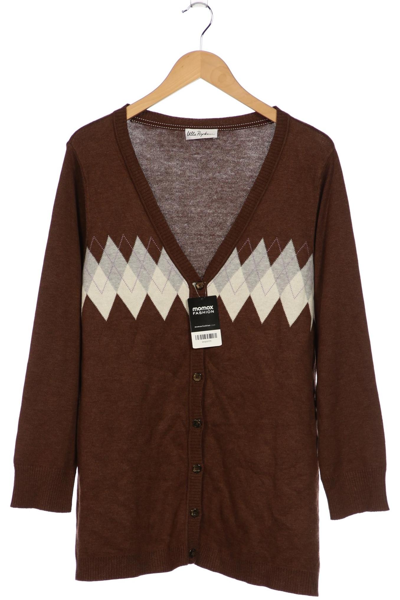 

Ulla Popken Damen Strickjacke, braun, Gr. 46
