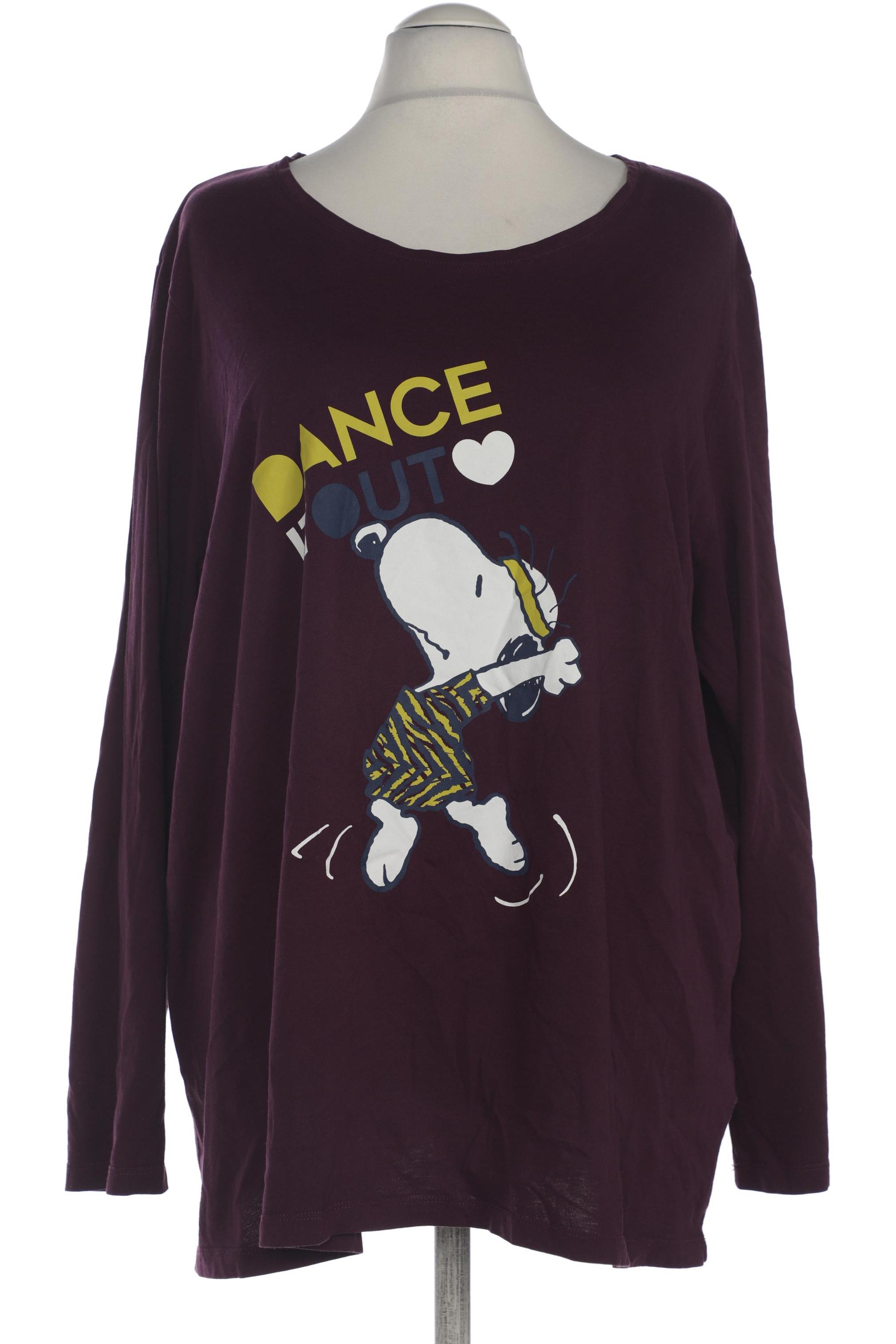 

Ulla Popken Damen Langarmshirt, bordeaux, Gr. 54