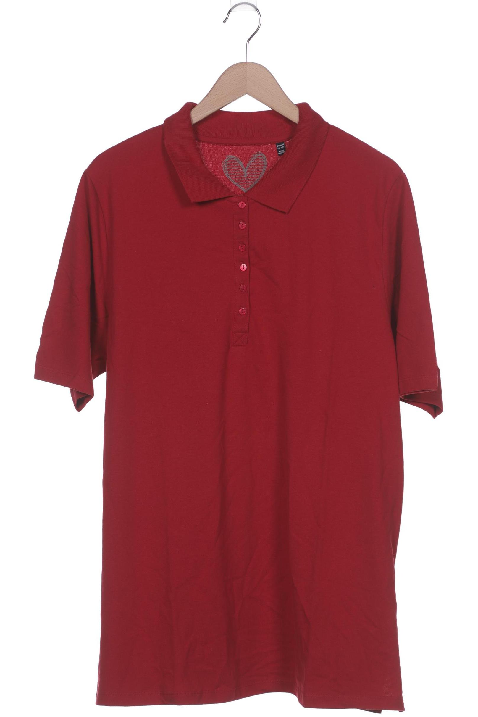 

Ulla Popken Damen Poloshirt, rot, Gr. 46
