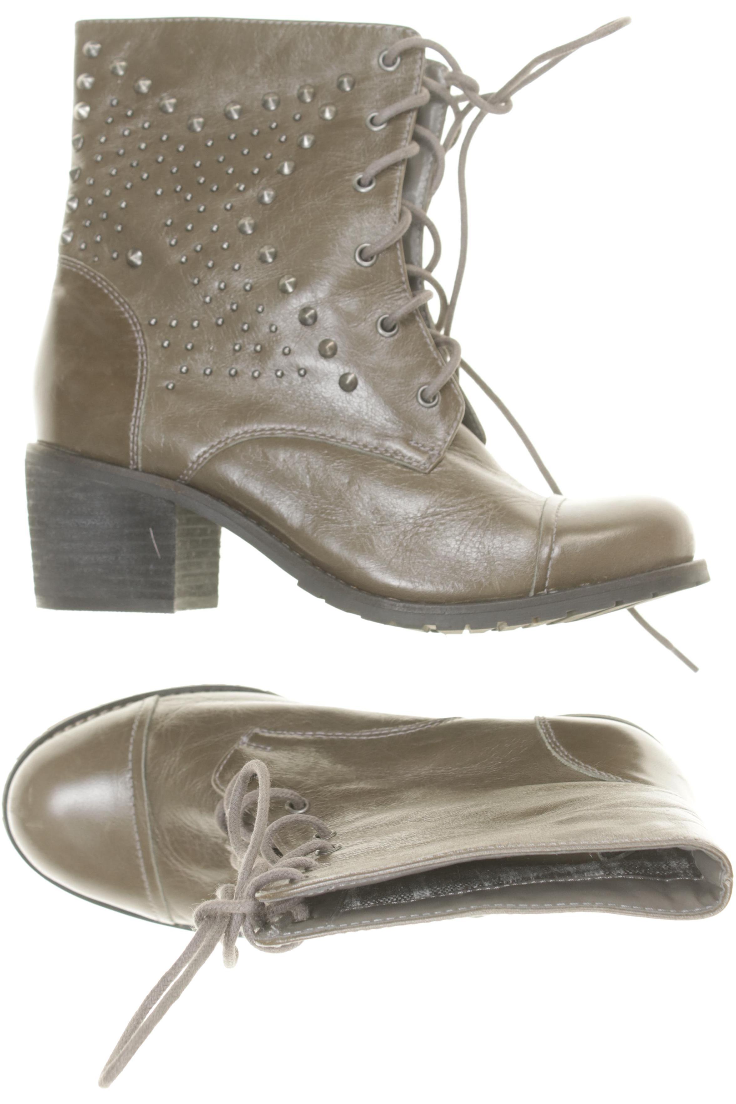

Ulla Popken Damen Stiefelette, grün, Gr. 39