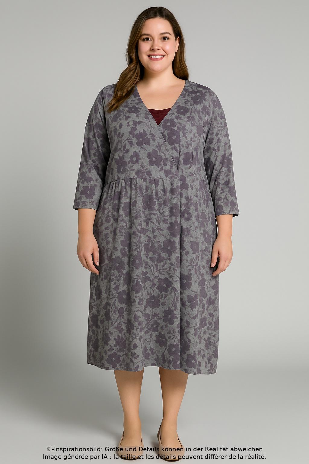 

Ulla Popken Damen Kleid, flieder, Gr. 54