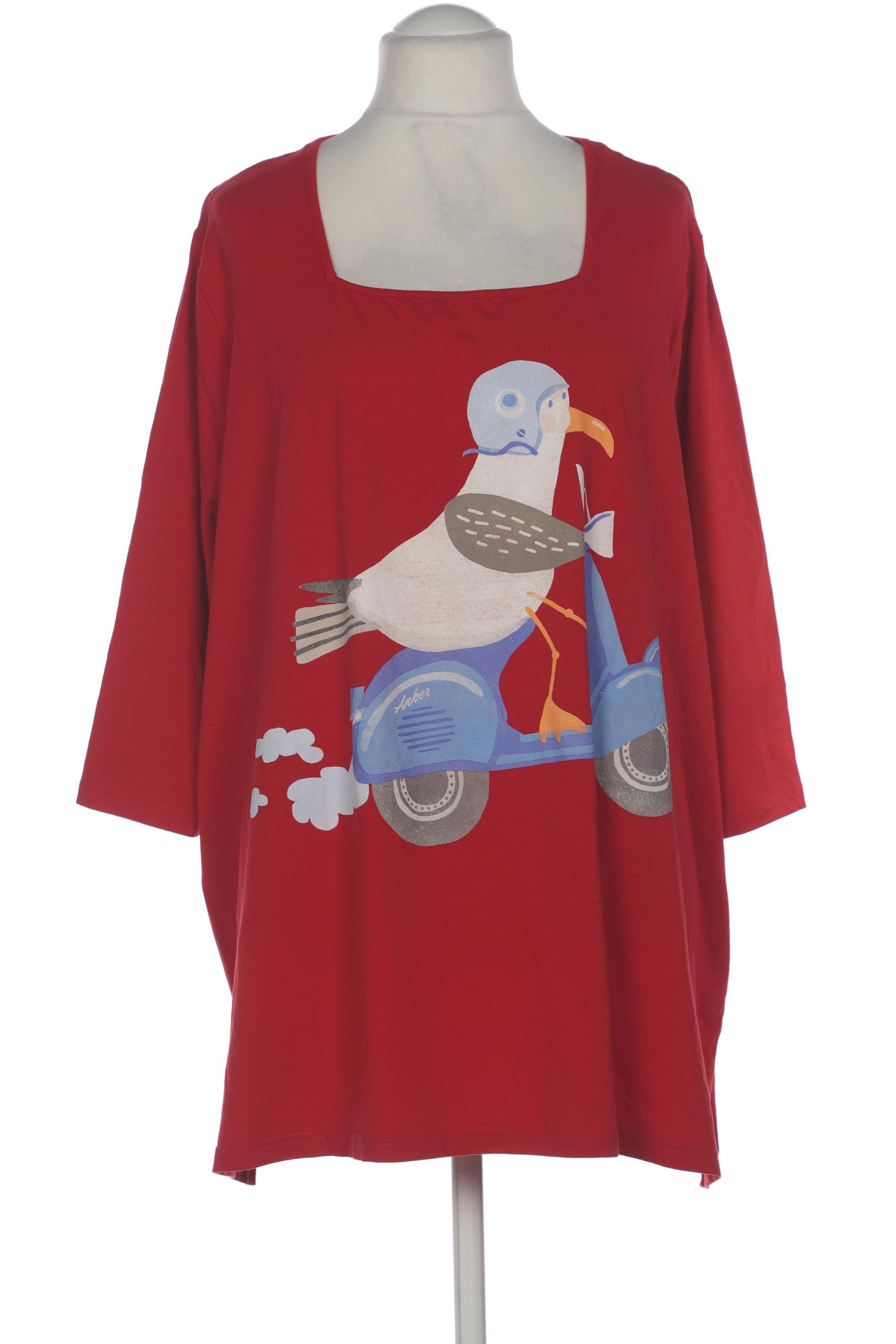 

Ulla Popken Damen T-Shirt, rot, Gr. 56
