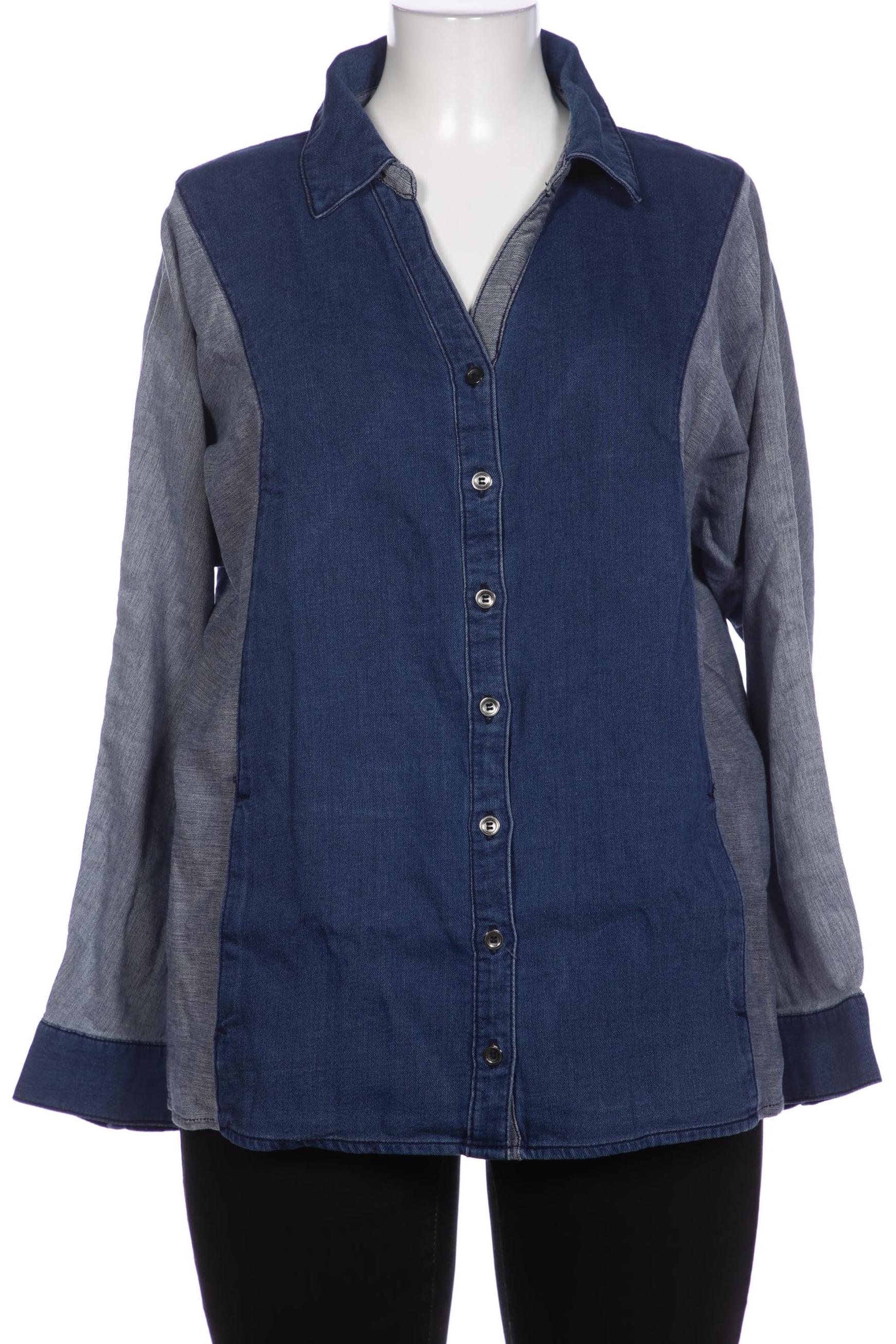 

Ulla Popken Damen Bluse, blau, Gr. 46