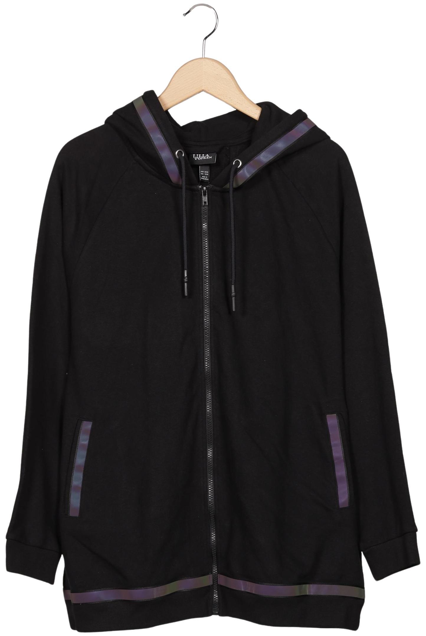 

Ulla Popken Damen Kapuzenpullover, schwarz, Gr. 46